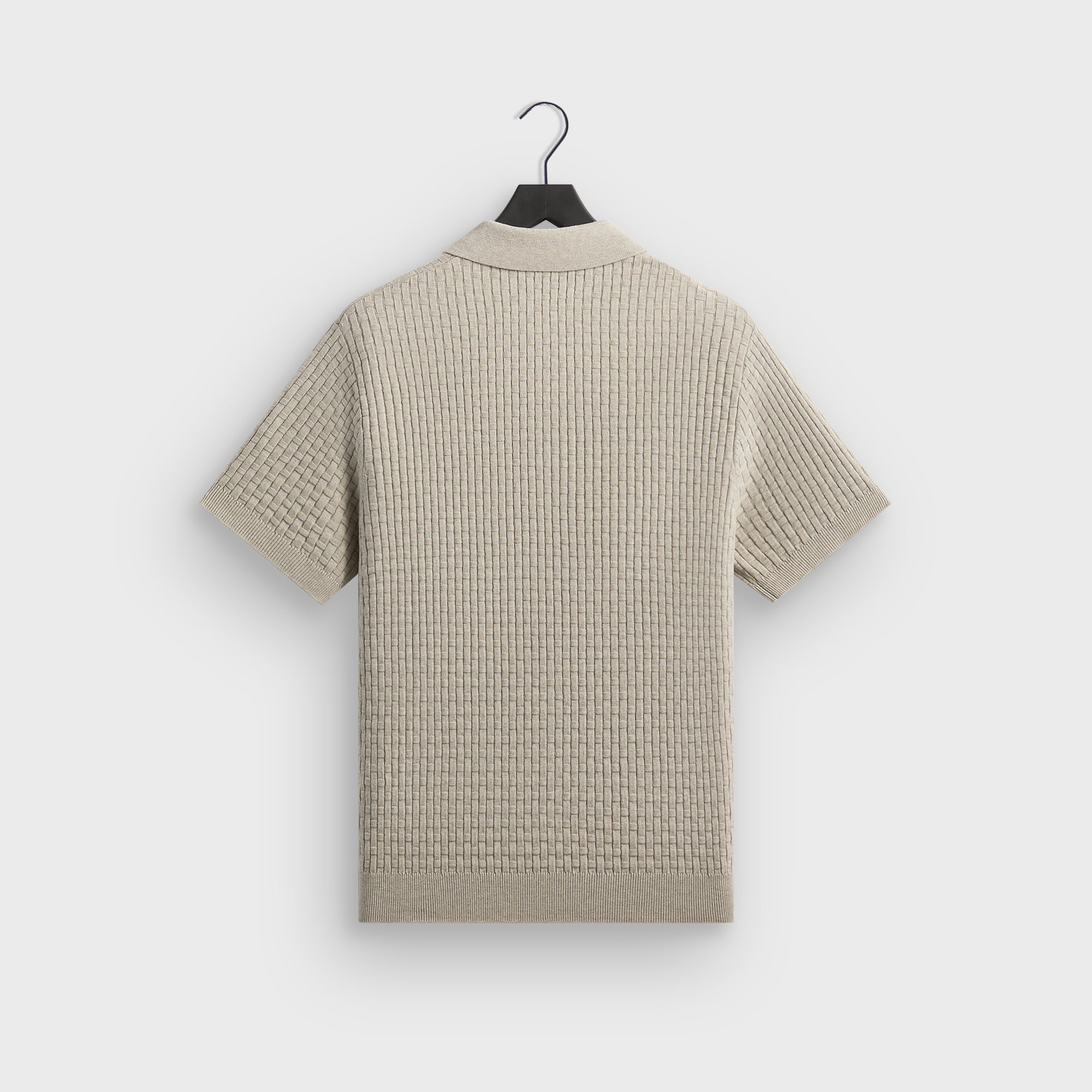 Kith ハイネックハーフスリーブポロシャツ L ライトグレー Kith Basket Weave Tilden Polo - Light Heather Grey – Kith Japan