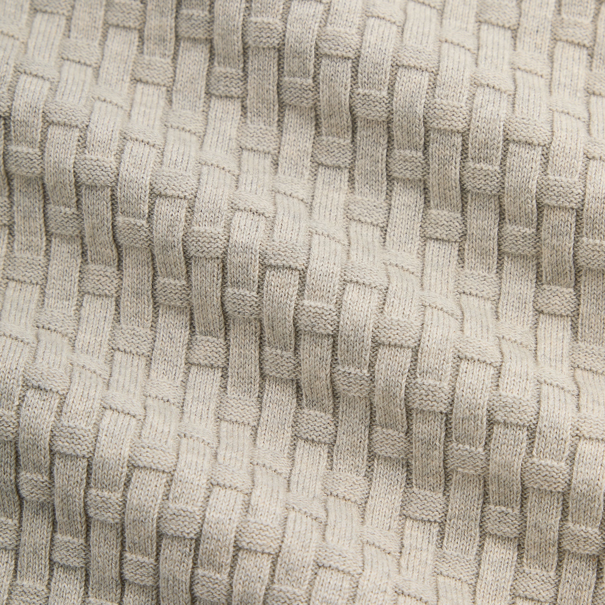 Kith Basket Weave Tilden Polo - Light Heather Grey – Kith Japan