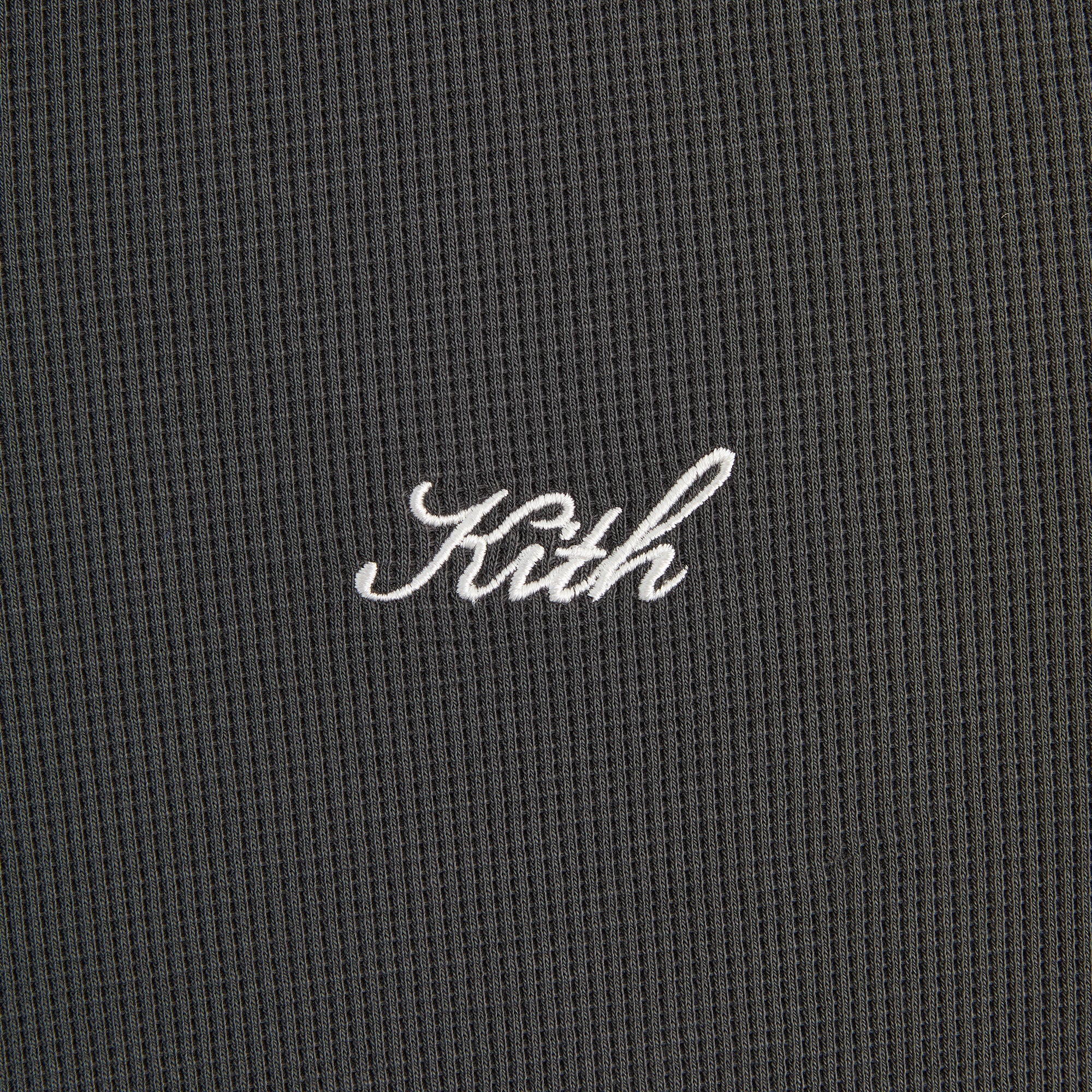 Kith Micro Waffle Drew Polo - Carbon – Kith Japan