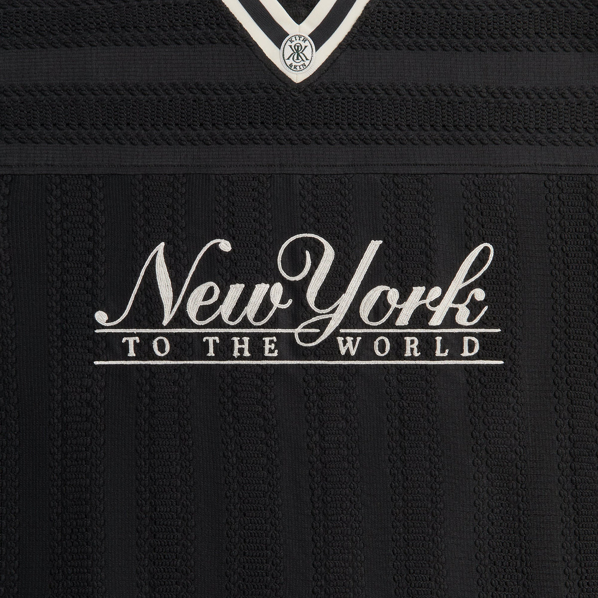 Kith Ladder Lace Julian Jersey - Black – Kith Japan