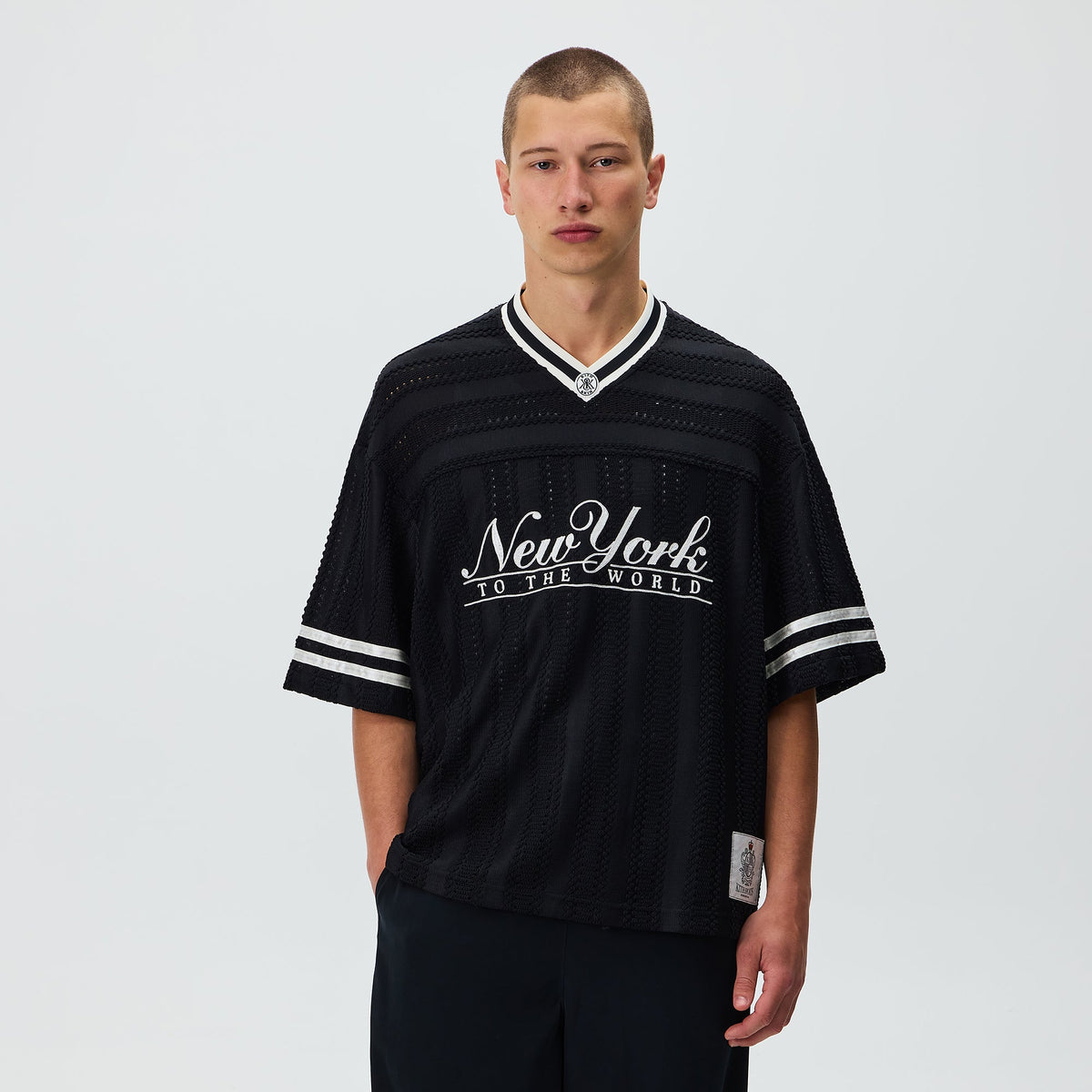 Kith Ladder Lace Julian Jersey - Black – Kith Japan
