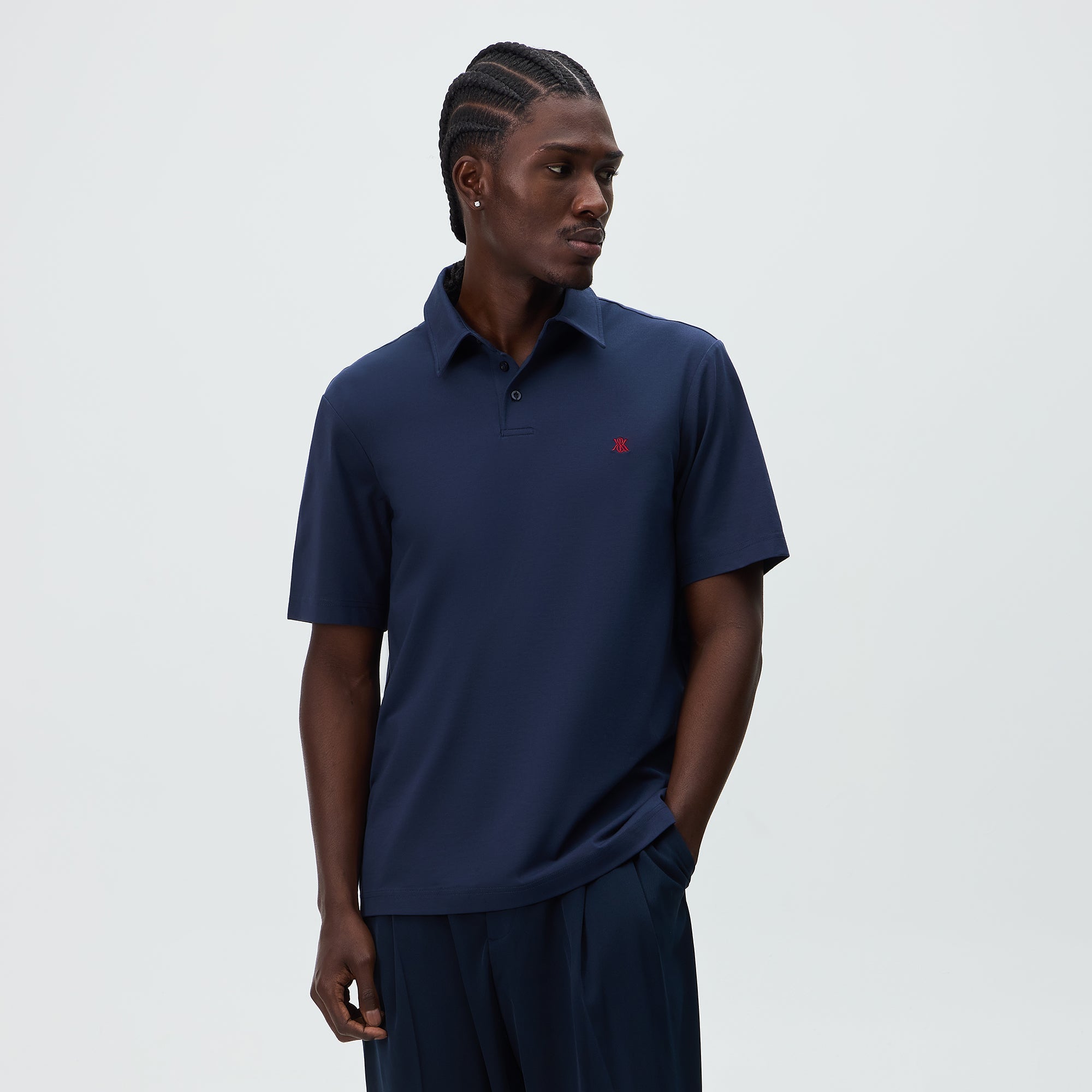 KITH ネイビー ポロシャツ Lサイズ Kith Soft Modal Blend Darin Polo - Nocturnal – Kith Japan