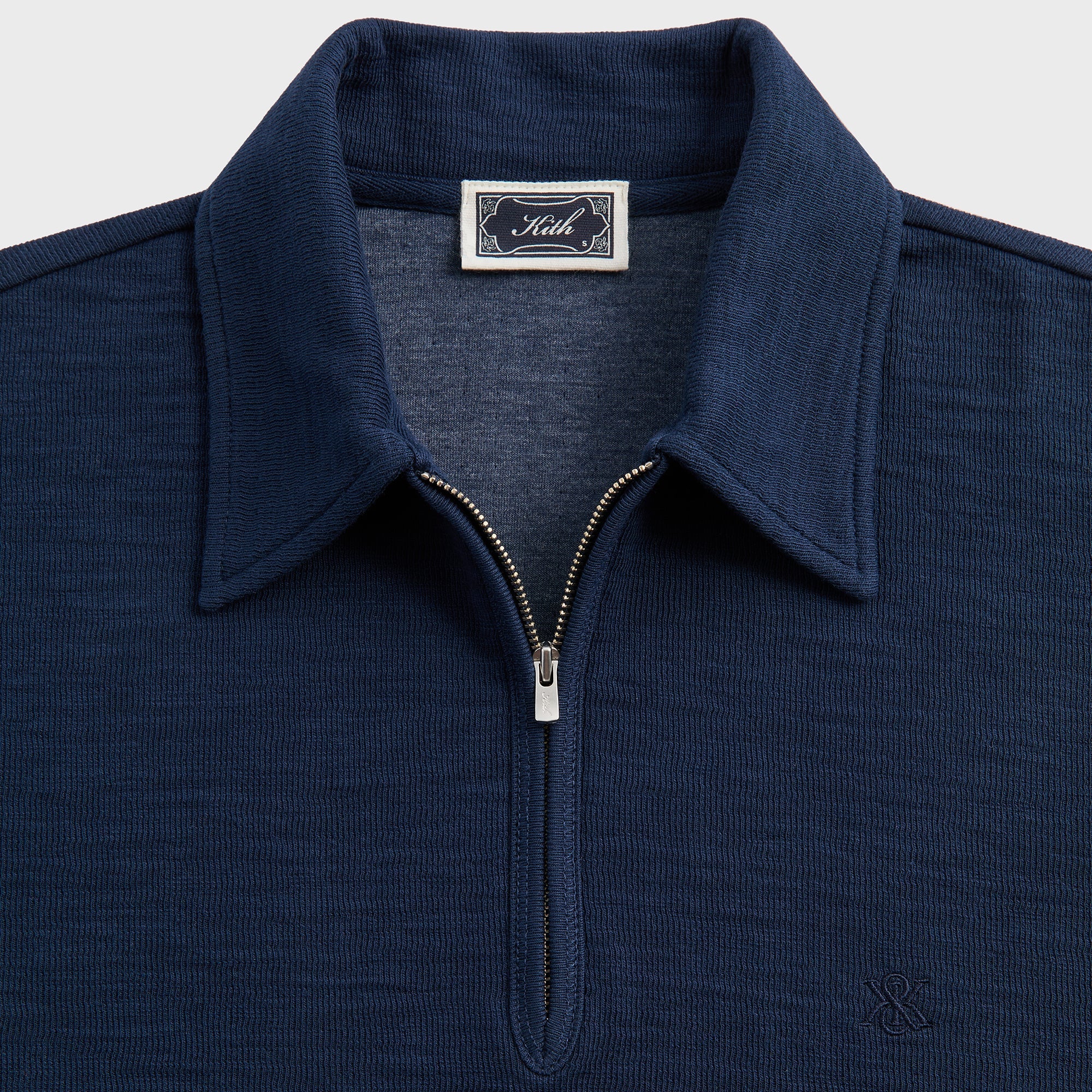 Kith Double Face Jersey Jace Polo - Nocturnal – Kith Japan