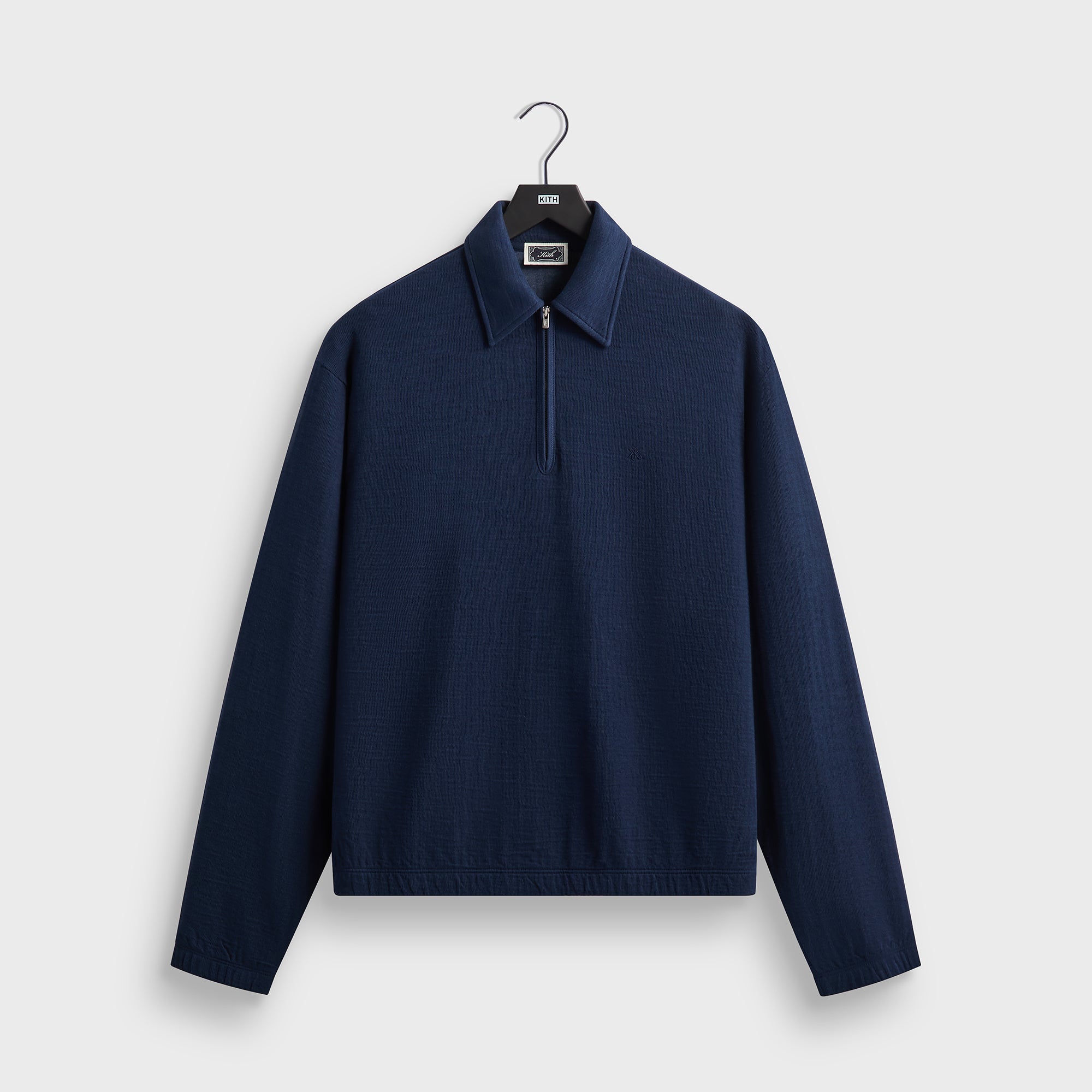 Kith Double Face Jersey Jace Polo - Nocturnal – Kith Japan