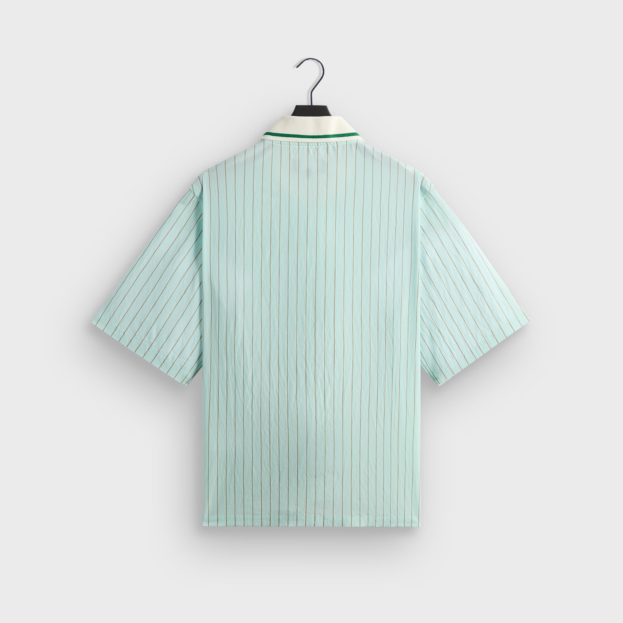 Kith Striped Poplin Thompson Zip Front Shirt - Breezeway - PH