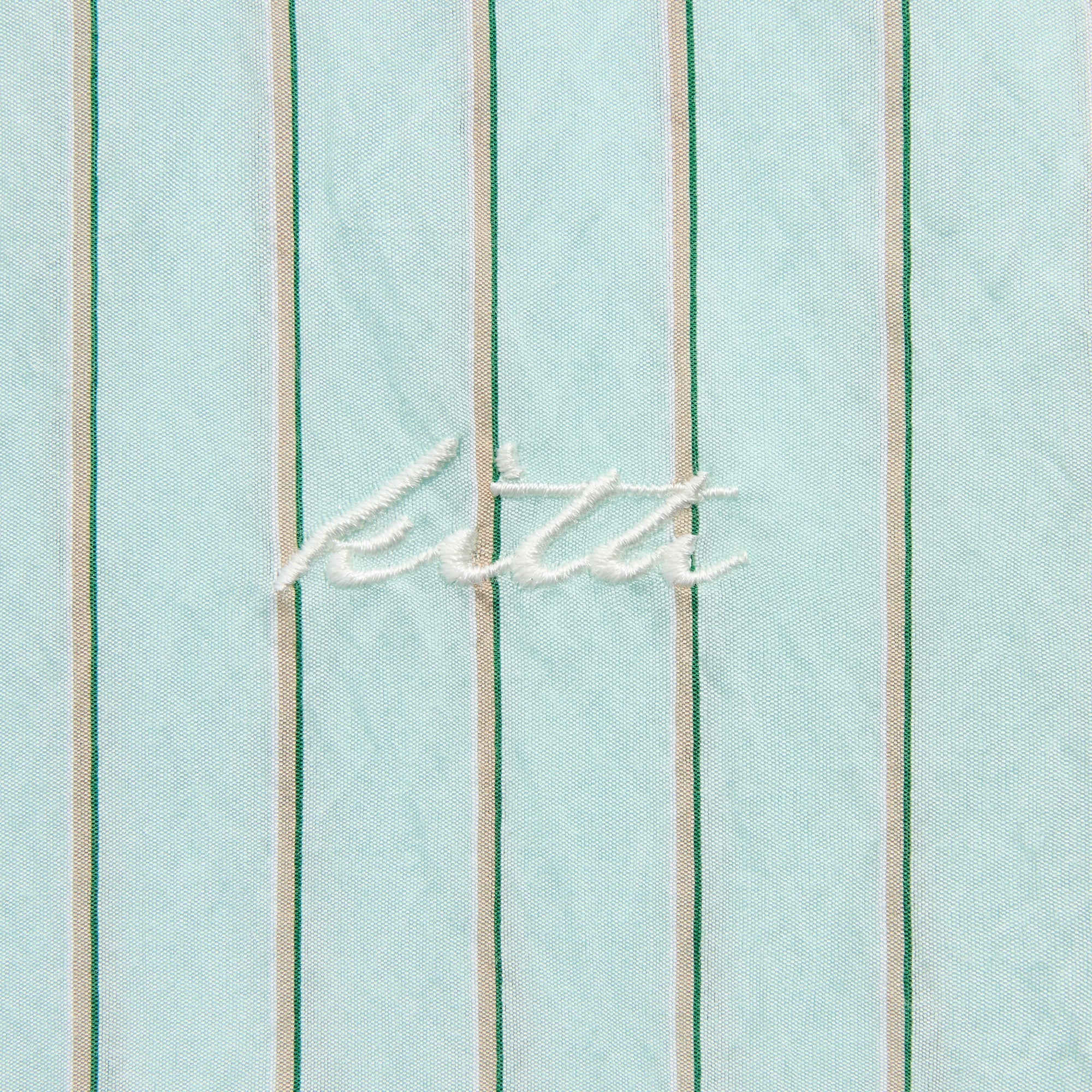 Kith Striped Poplin Thompson Zip Front Shirt - Breezeway – Kith Japan