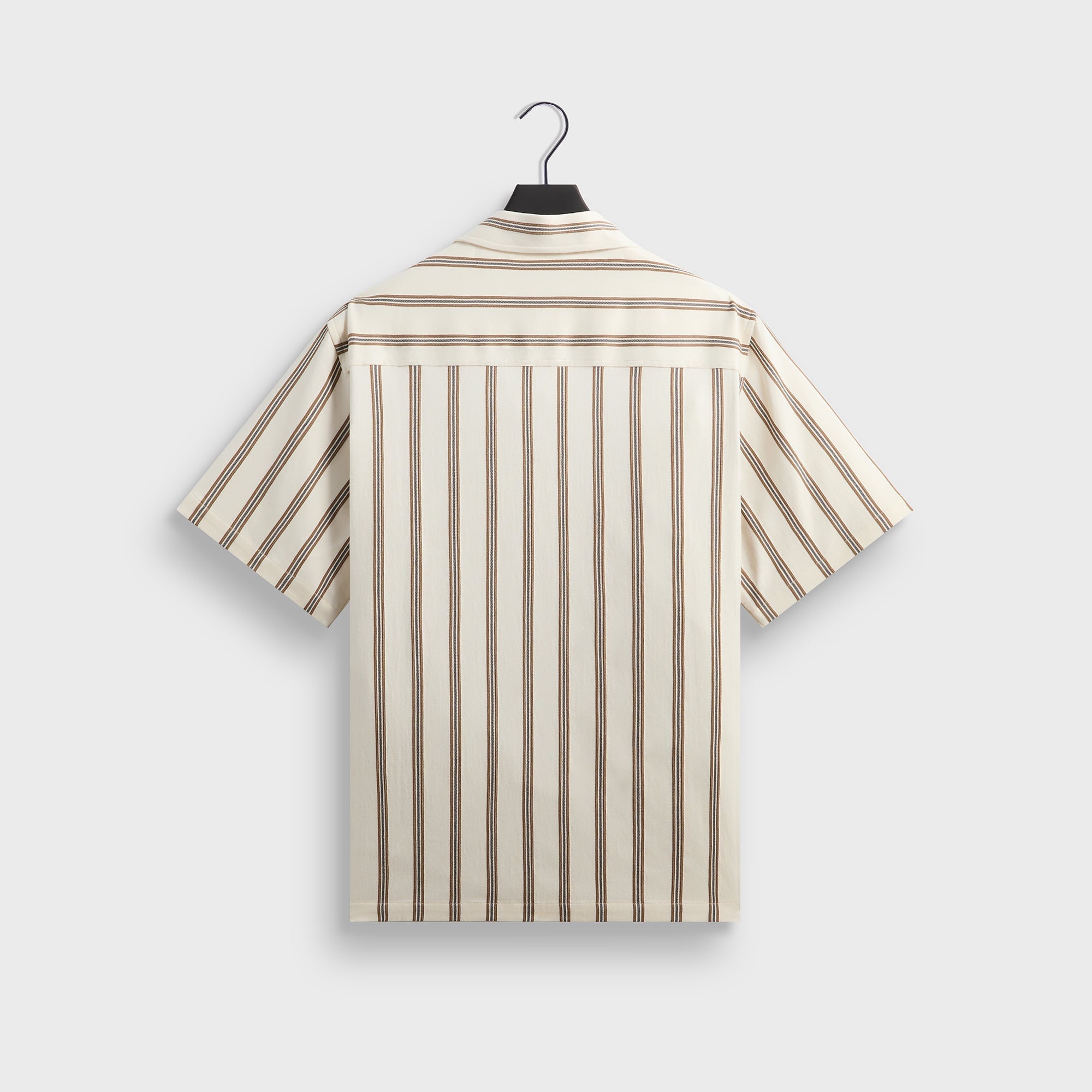 Kith Textured Stripe Thompson Camp Collar Shirt - Sandalwood - PH