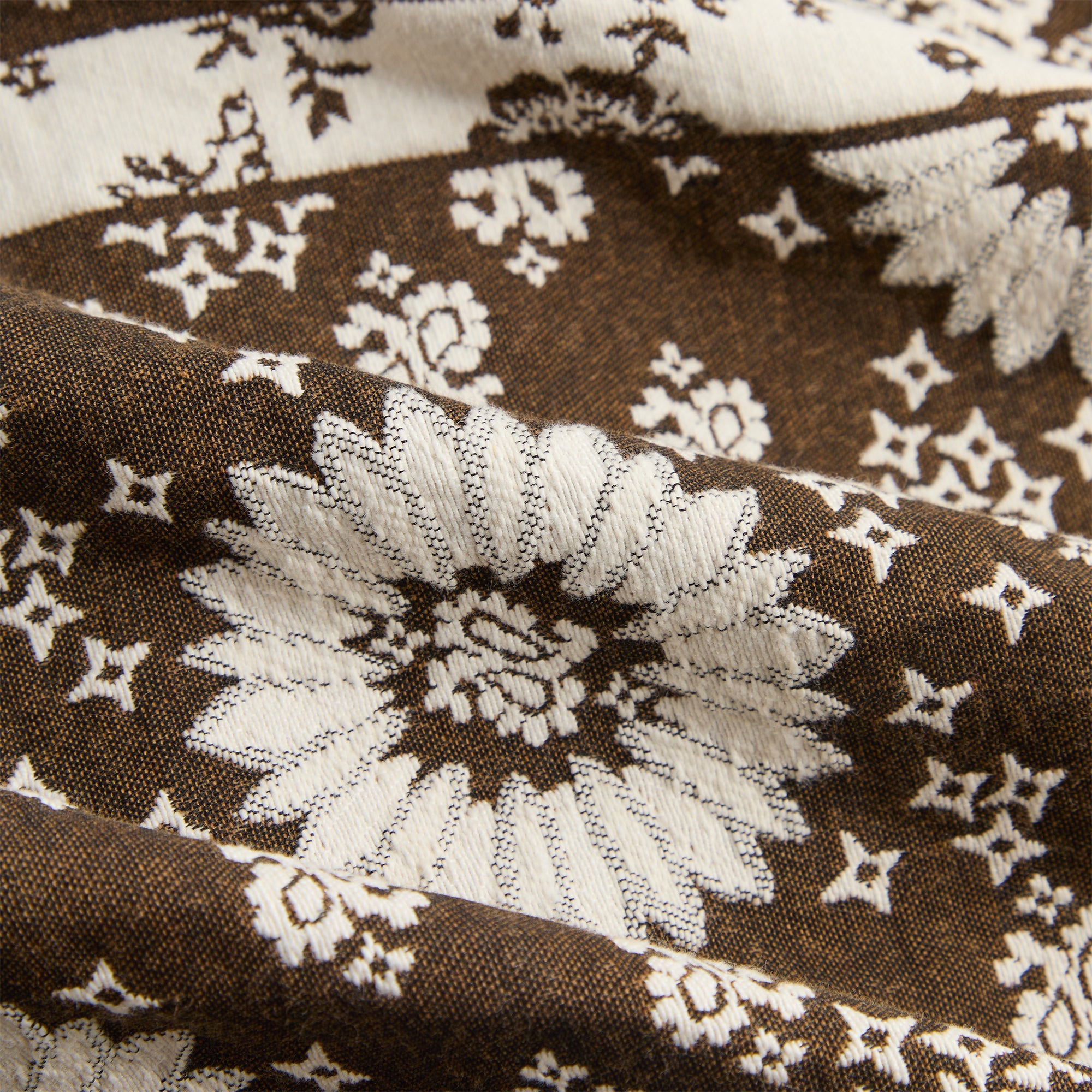 Kith Bandana Jacquard Long Sleeve Willis Shirt - Coffee – Kith Japan