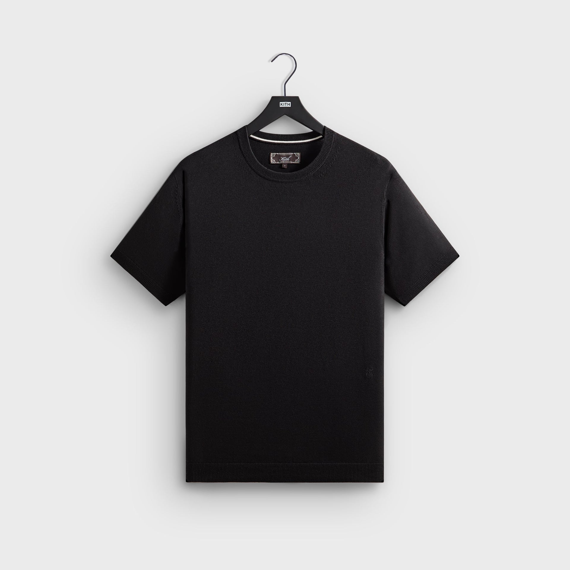 Kith Super Fine Rayon Knit Carrington Tee - Black