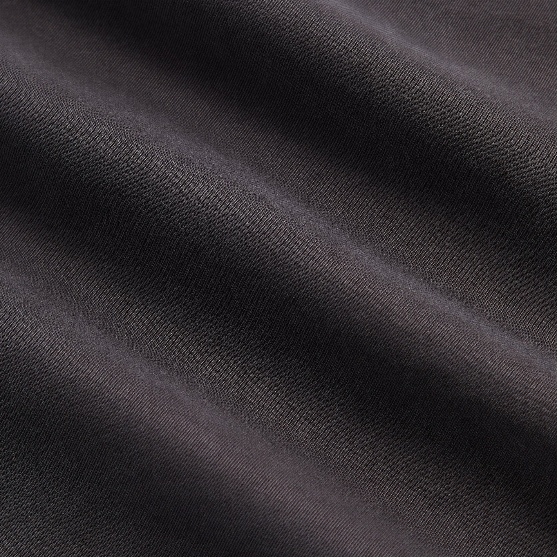 &Kin Garment Dyed Silk Collarless Yardley Shirt - Phantom Grey - PH