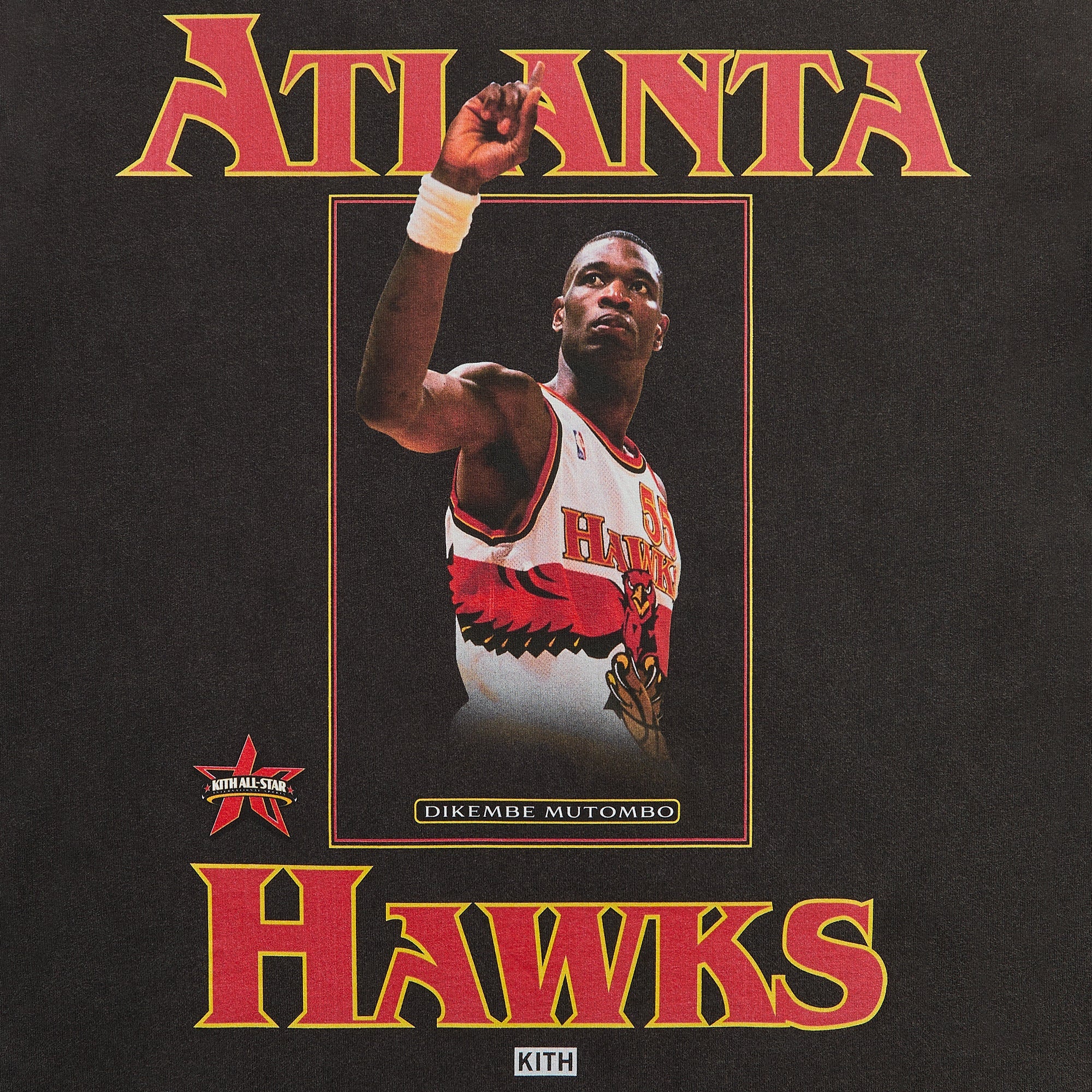 Kith for NBA All-Star Atlanta Hawks Dikembe Mutombo Vintage Tee