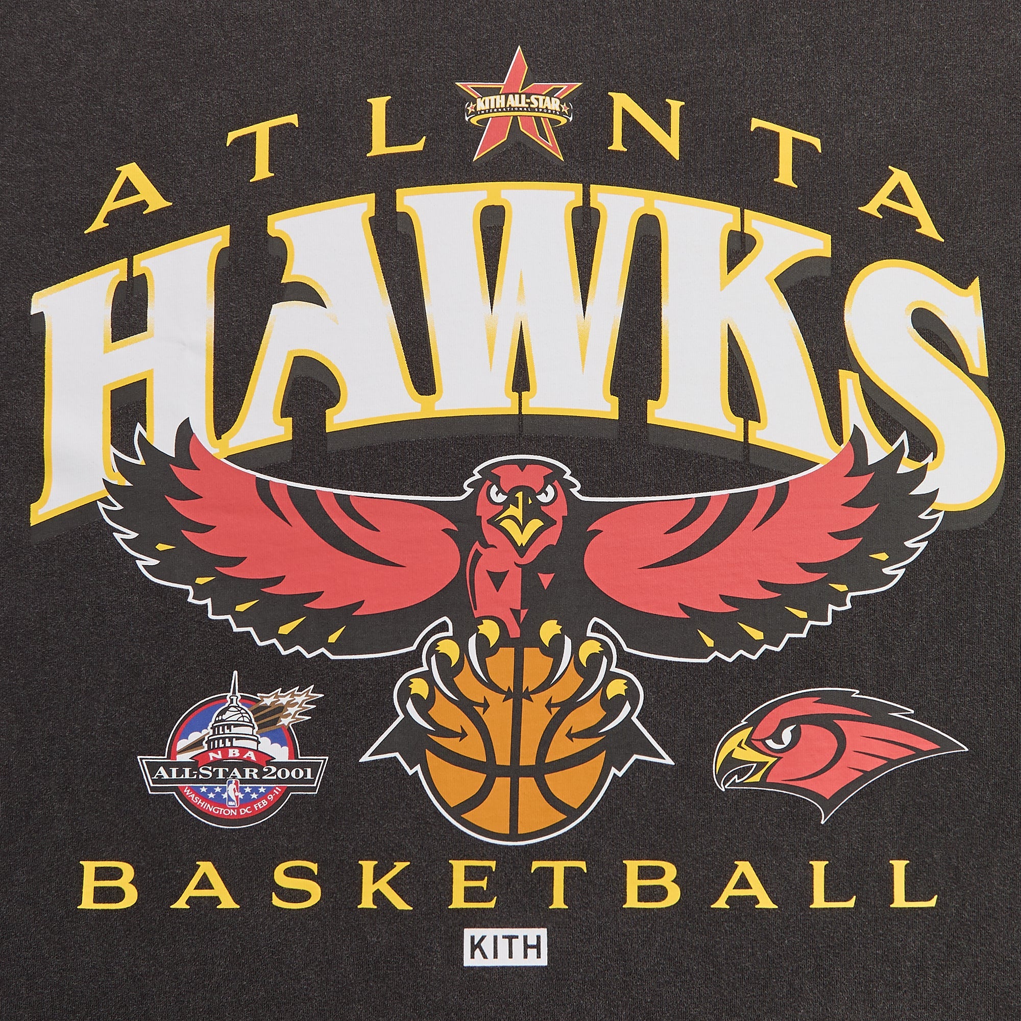 Kith for NBA All-Star Atlanta Hawks Vintage Tee - Black – Kith Japan