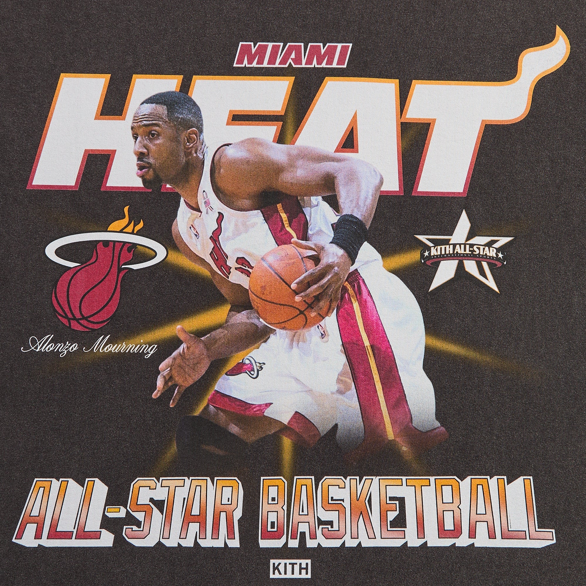Kith for NBA All-Star Miami Heat Alonzo Mourning Vintage Tee