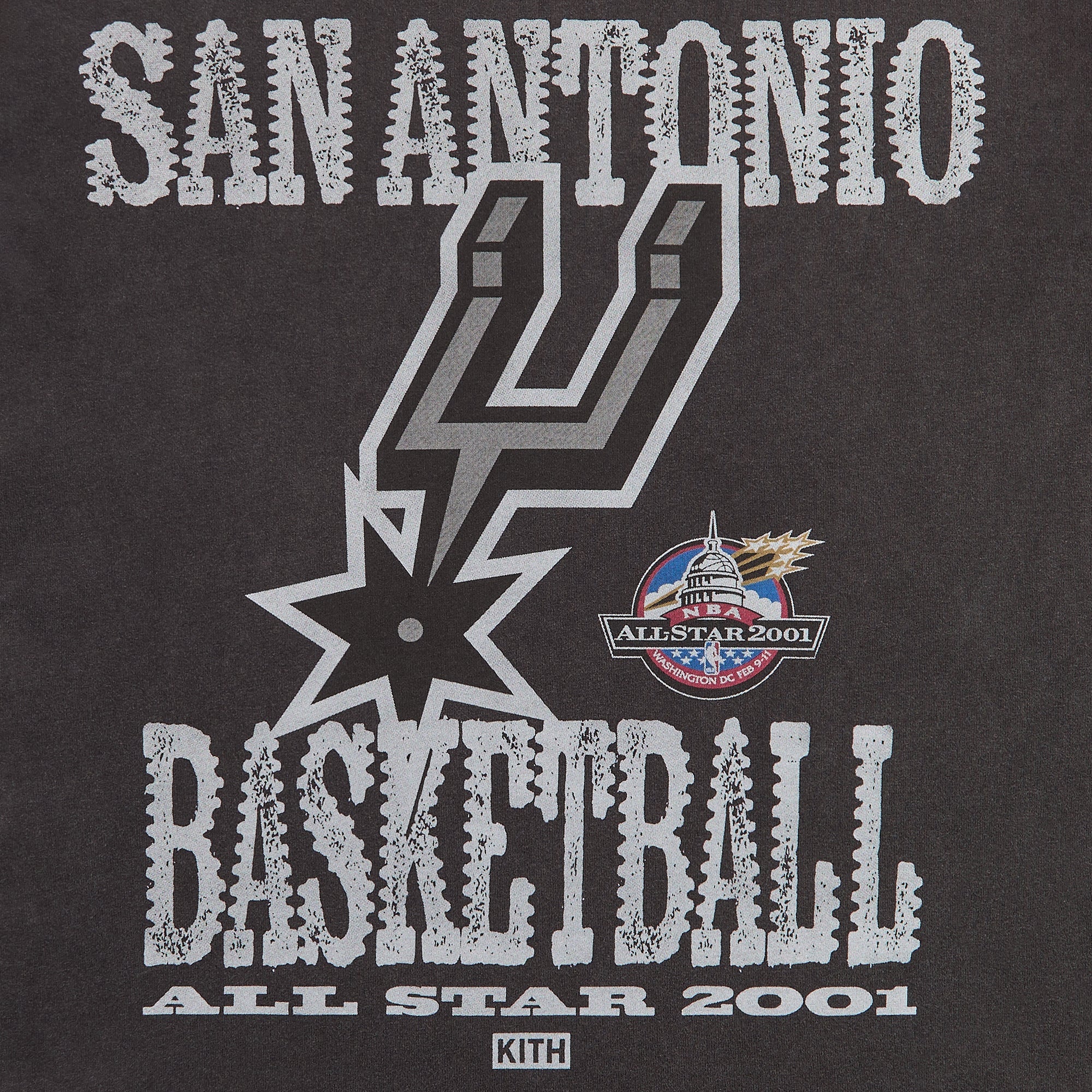 Kith for NBA All-Star San Antonio Spurs Vintage Tee - Black – Kith