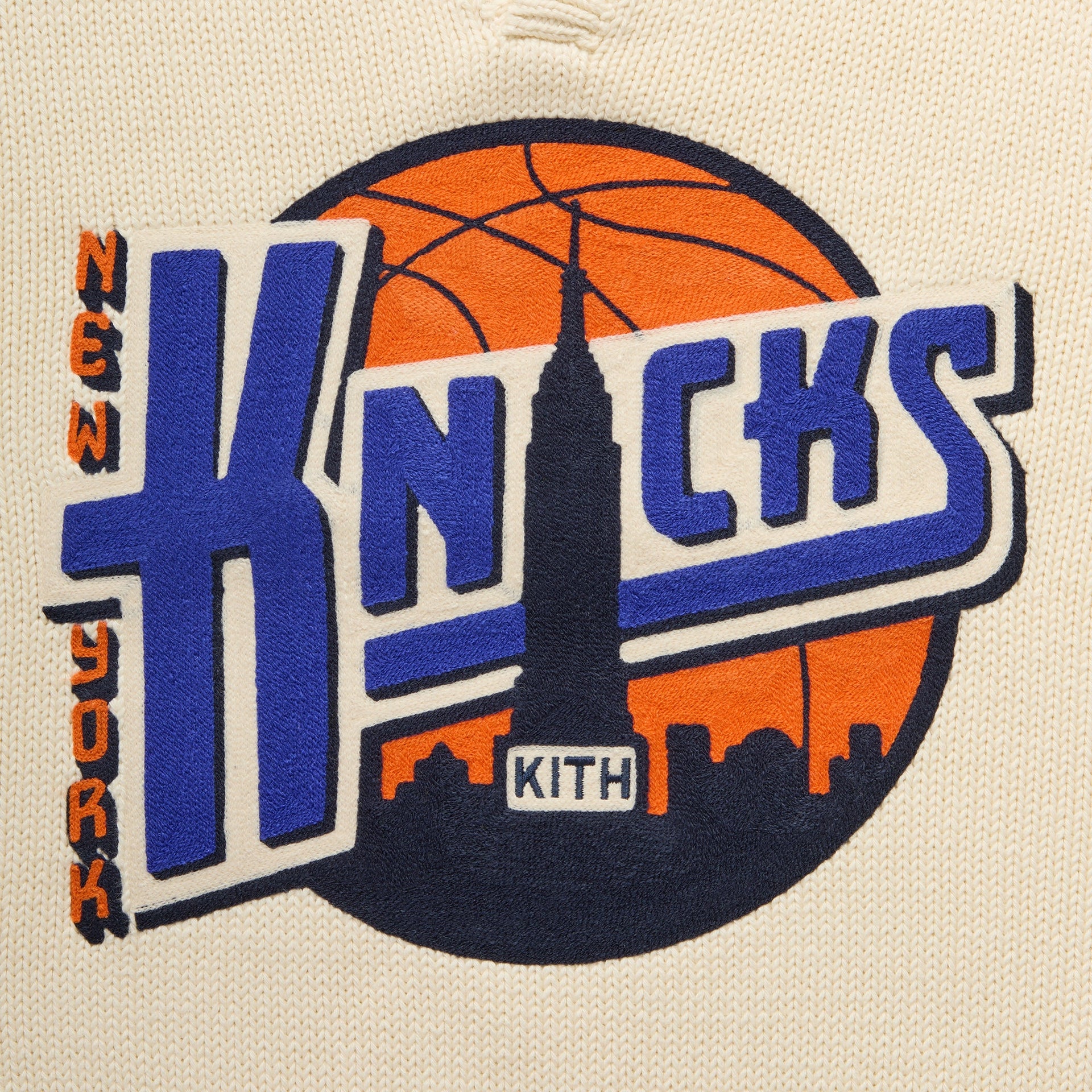 Kith for the New York Knicks Nelson Rugby Sweater - Sandrift