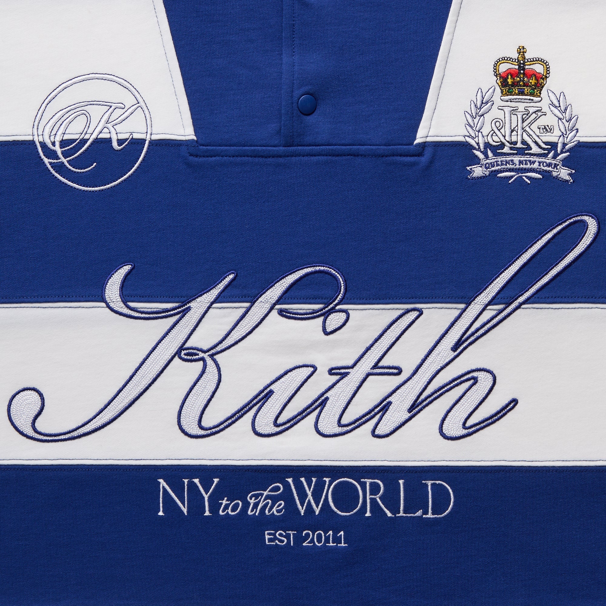 Kith Compact Fleece Striped Caleb Anorak Hoodie - Layer - PH