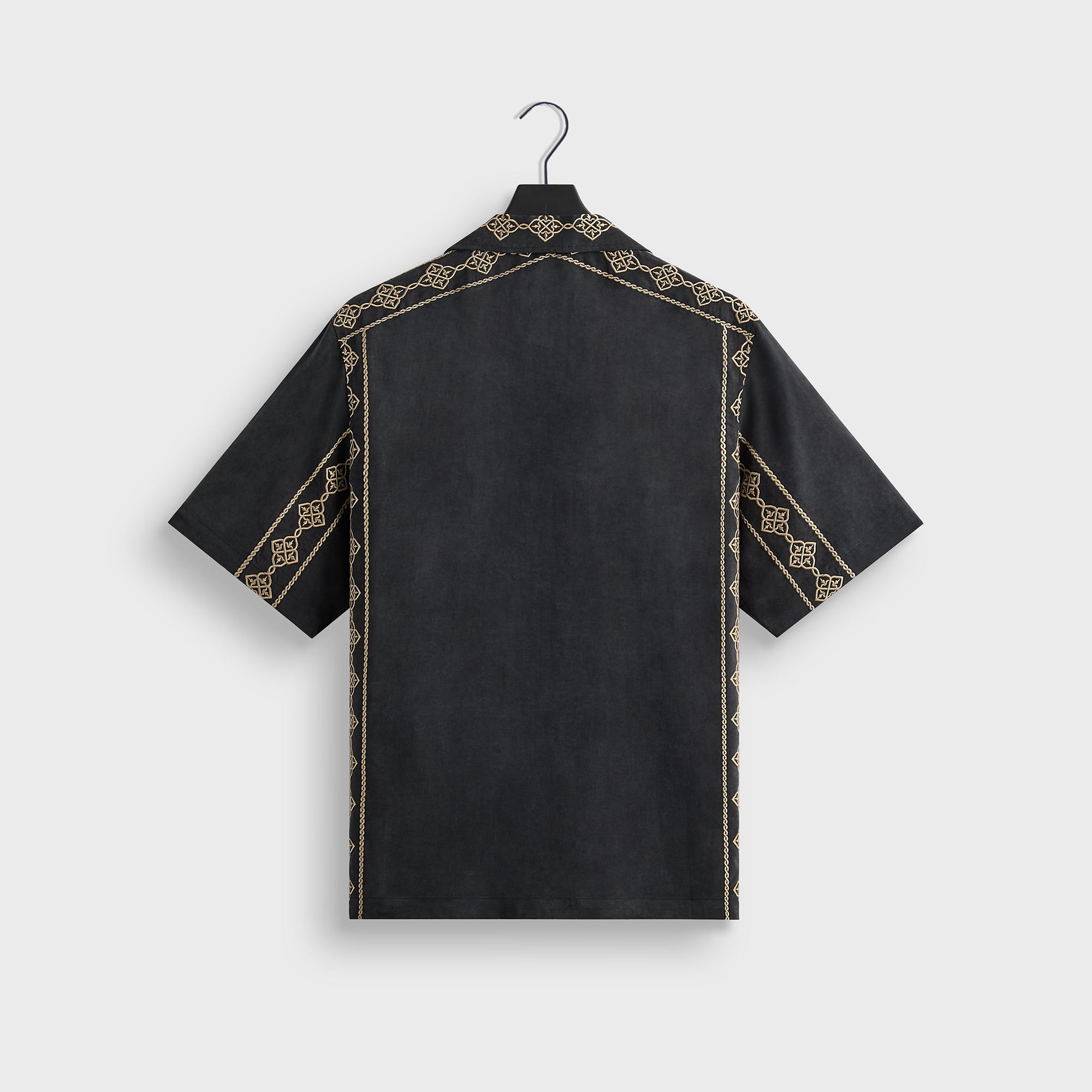 Kith Cupro Linen Thompson Camp Collar Shirt - Black – Kith Japan