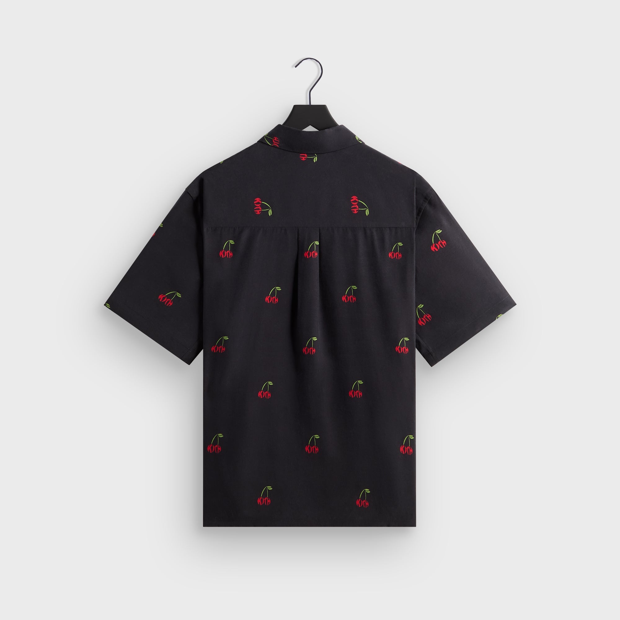 Kith Printed Cherry Cupro Linen Beckham Buttondown - Black – Kith