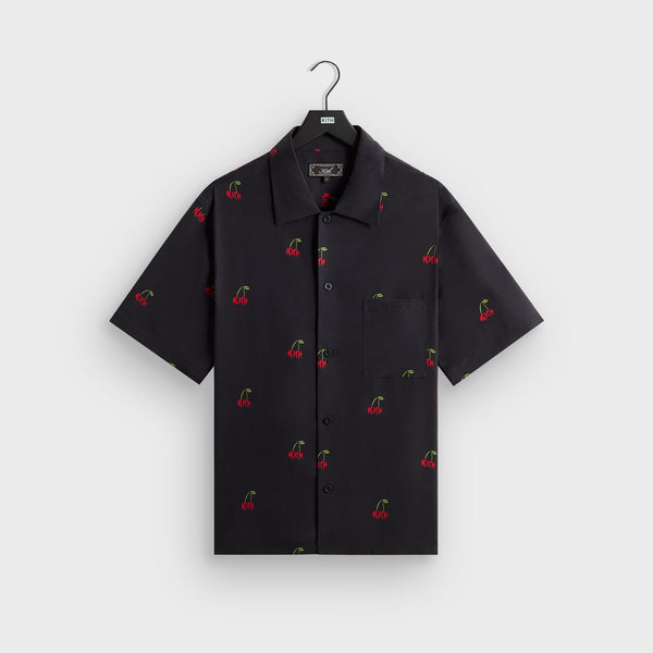 ぴよ吉♪❤dopタンバリン❤ black＆コットンリネン☆パイピングクッシ Kith Printed Cherry Cupro Linen Beckham Buttondown - Black – Kith