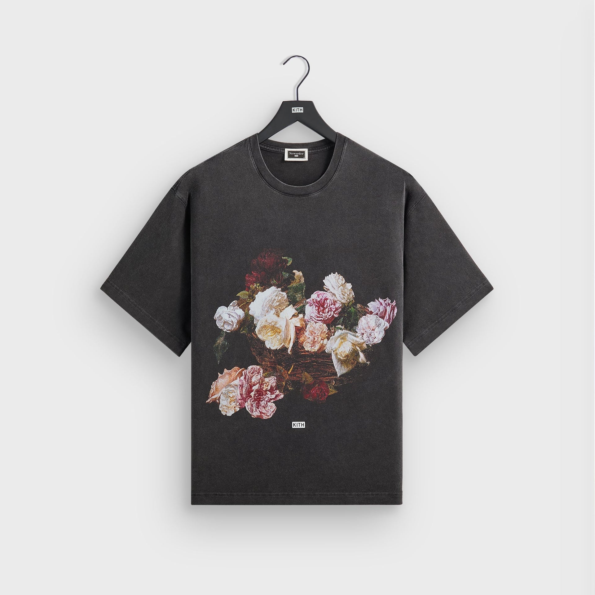 Kith Records for New Order Florals Vintage Alex Tee - Black