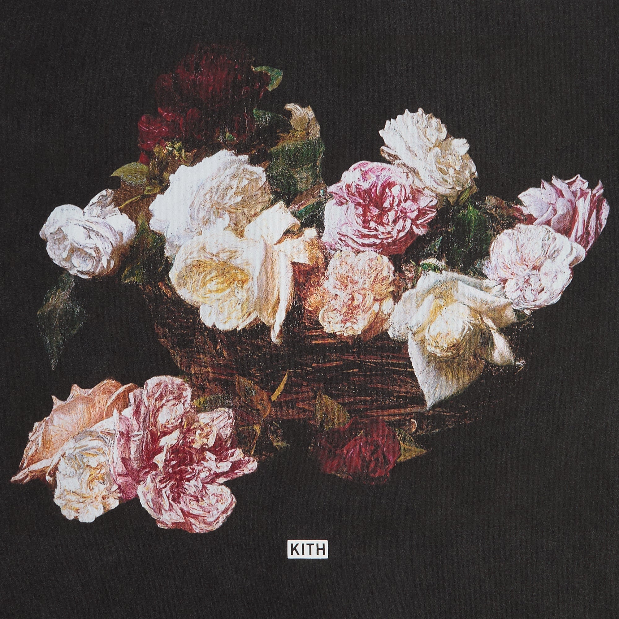 Kith Records for New Order Florals Vintage Alex Tee - Black – Kith