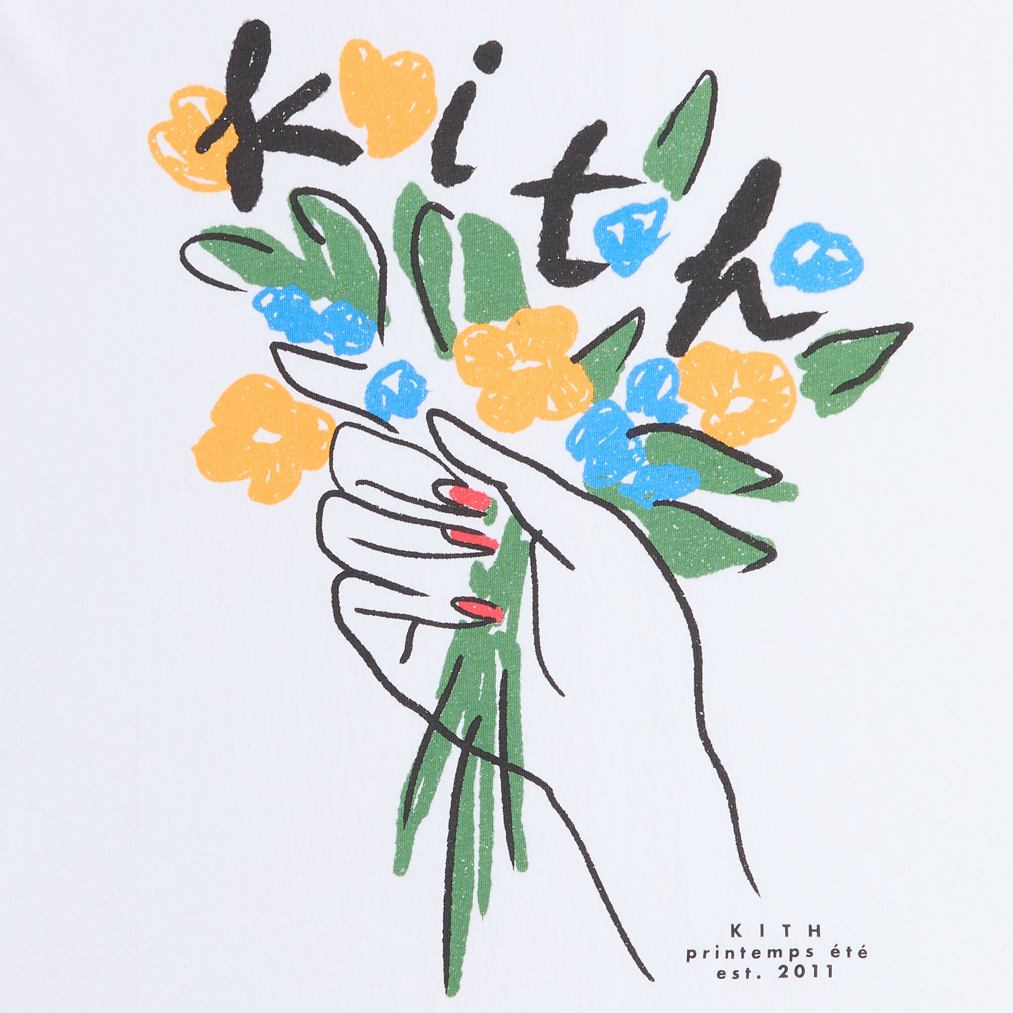 Kith Flowers Tee - White – Kith Japan