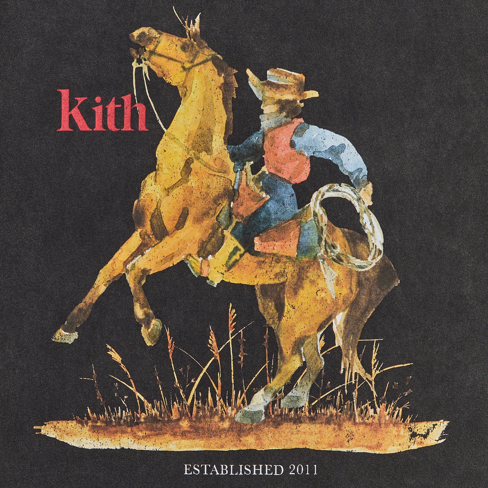 Kith Cowboy Vintage Tee - Black – Kith Japan