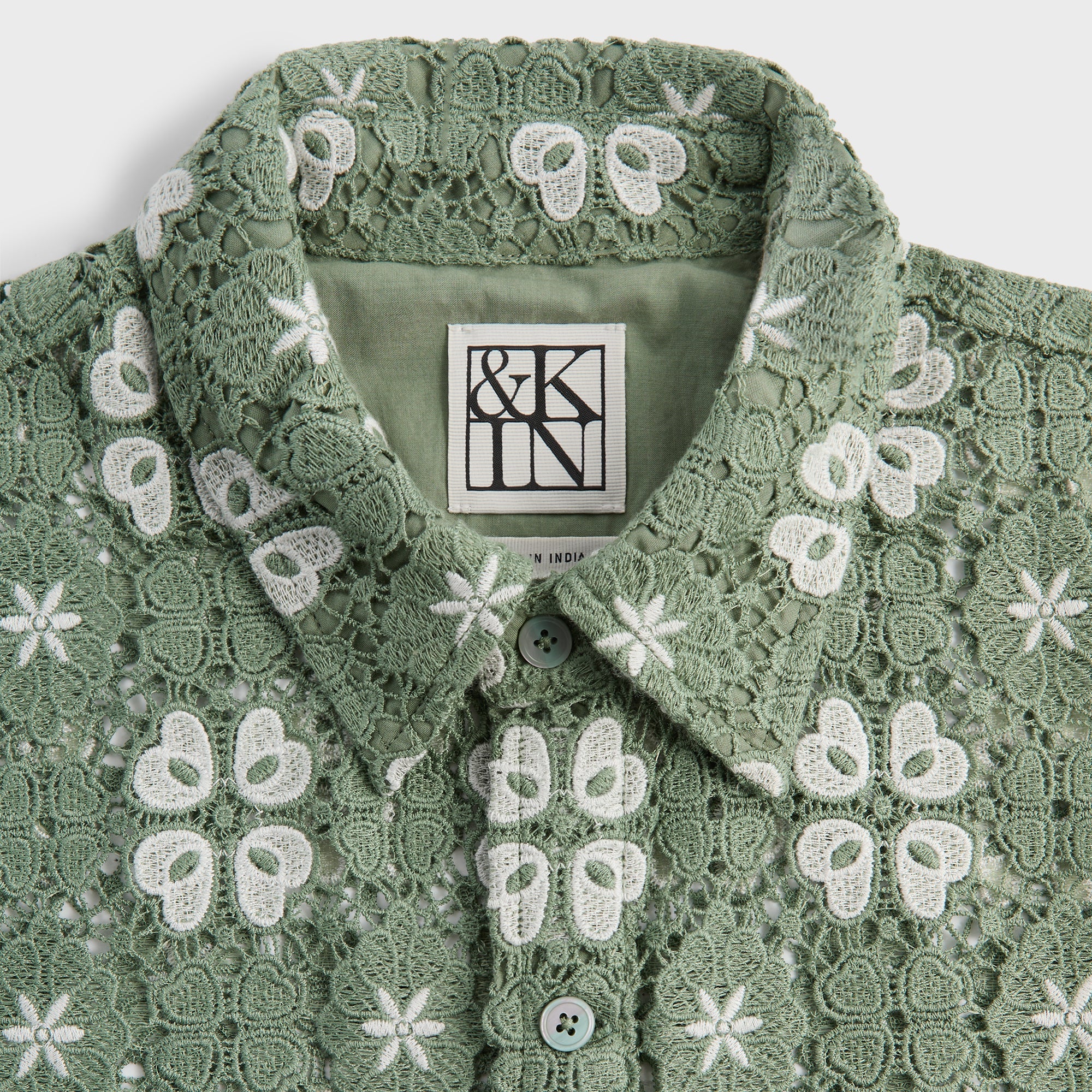&Kin Retro Floral Lace Harvey Shirt - Cavan – Kith Japan
