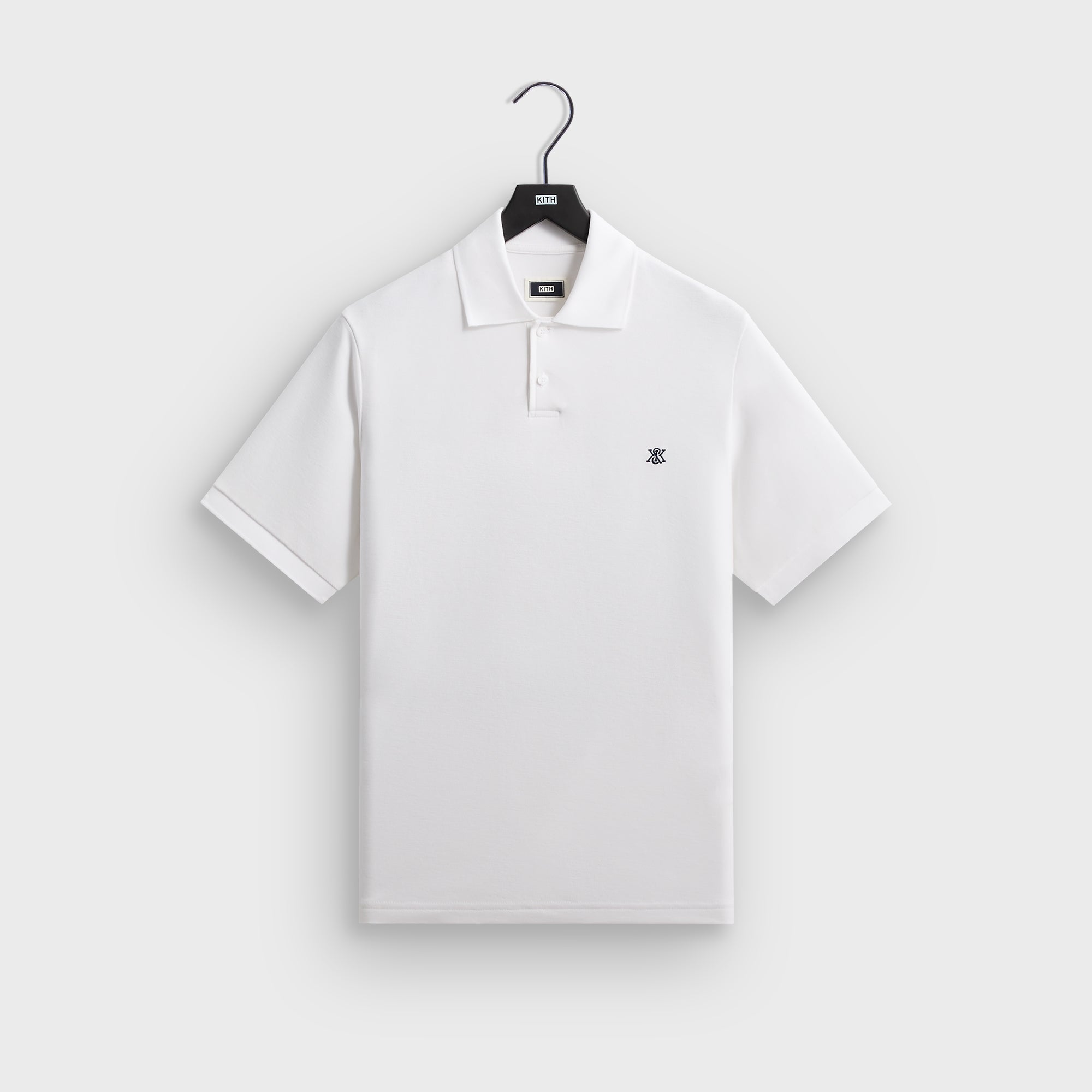 Kith Micro Waffle Drew Polo Shirt - White – Kith Japan
