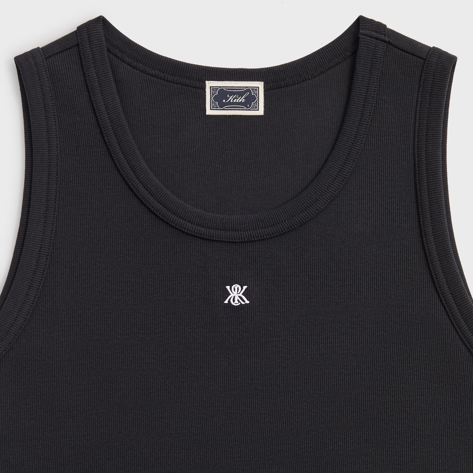 Kith Crest Ribbed Tank - Black – Kith Japan