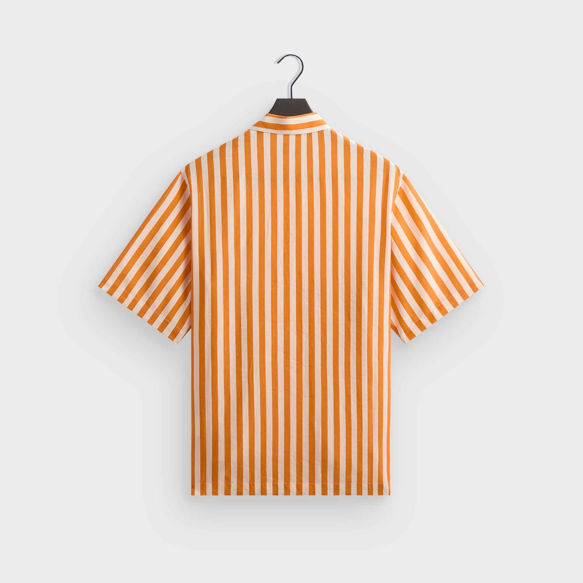 KITH KHM033427 シャドウストライプ スキッパー ポロシャツ L Kith Striped Thompson Camp Collar Shirt - Tiger – Kith Japan