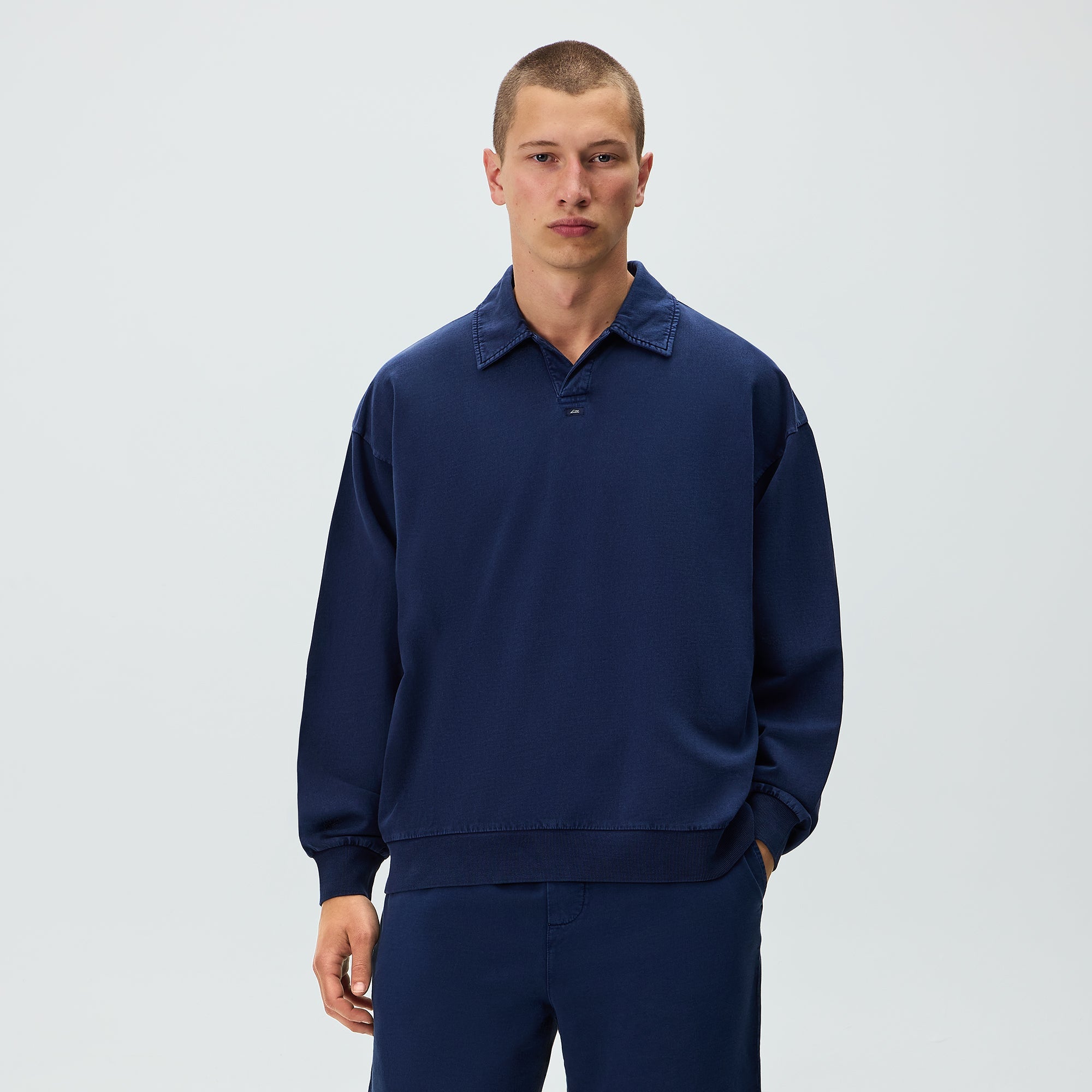 【激レア】KITH キス　NBA ジャケット　ニット　完売モデル　ブルゾン　刺繍 Kith Indigo Micro Fleece Nelson Pullover - Dark Indigo – Kith Japan