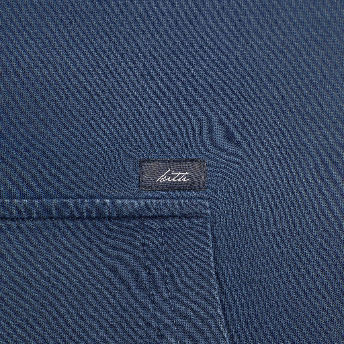Kith Indigo Micro Fleece Williams III Hoodie - Dark Indigo – Kith 