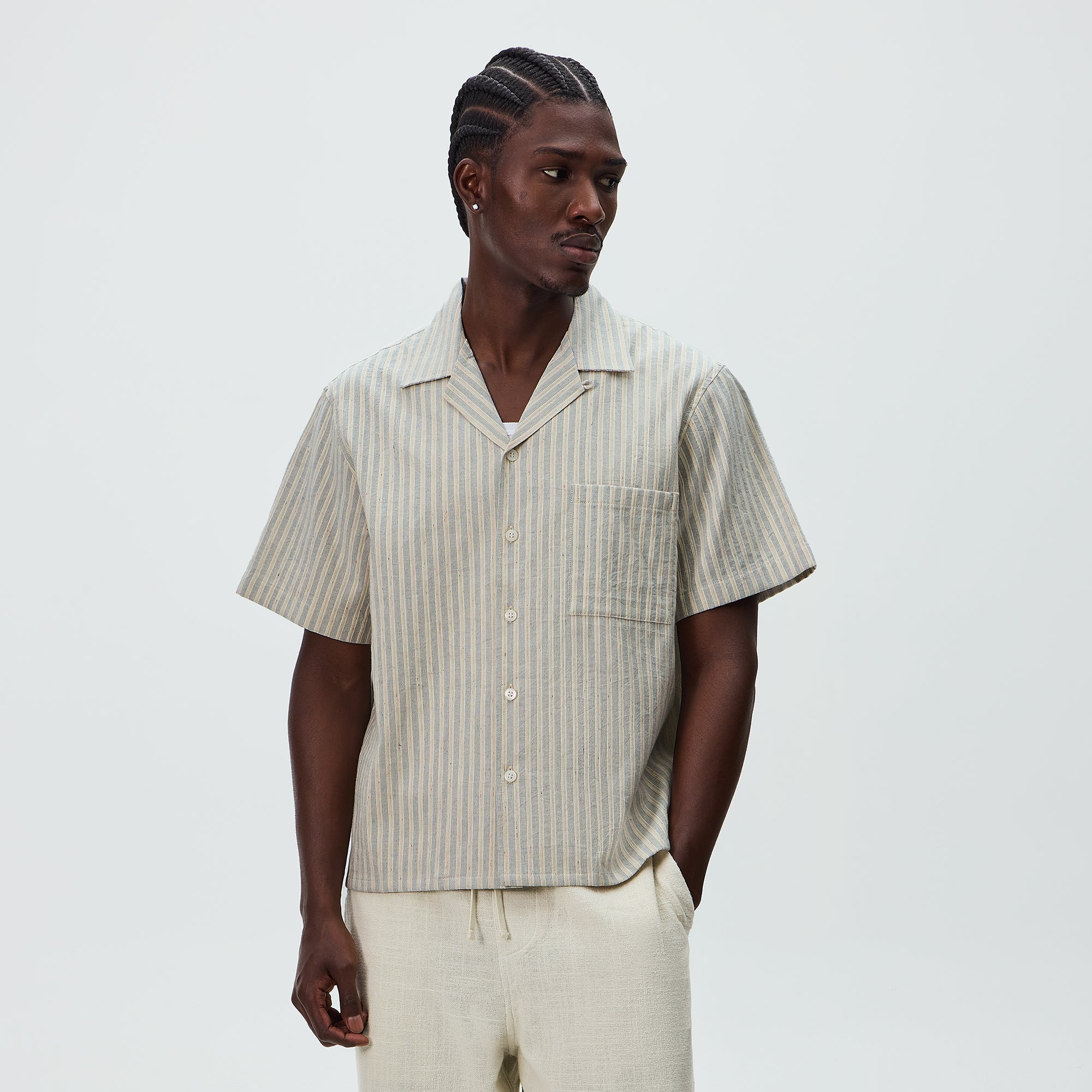 Kith Cupro Linen Zip Front Sanford Shirt - Silk – Kith Japan