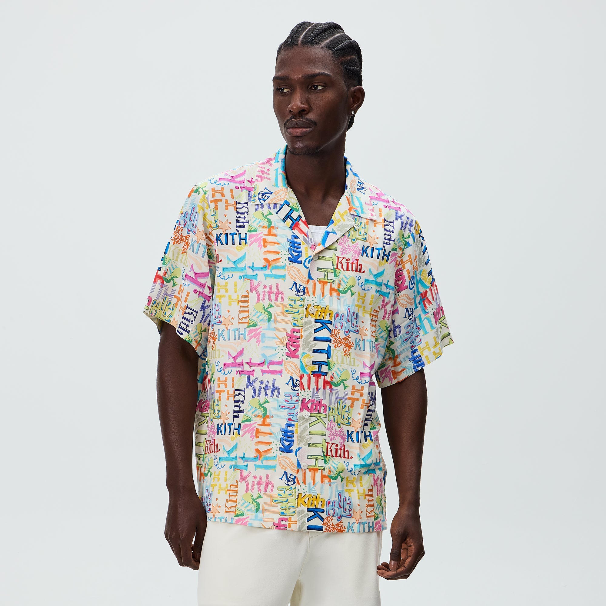 Kith Thompson Camp Shirt - Sandrift – Kith Japan