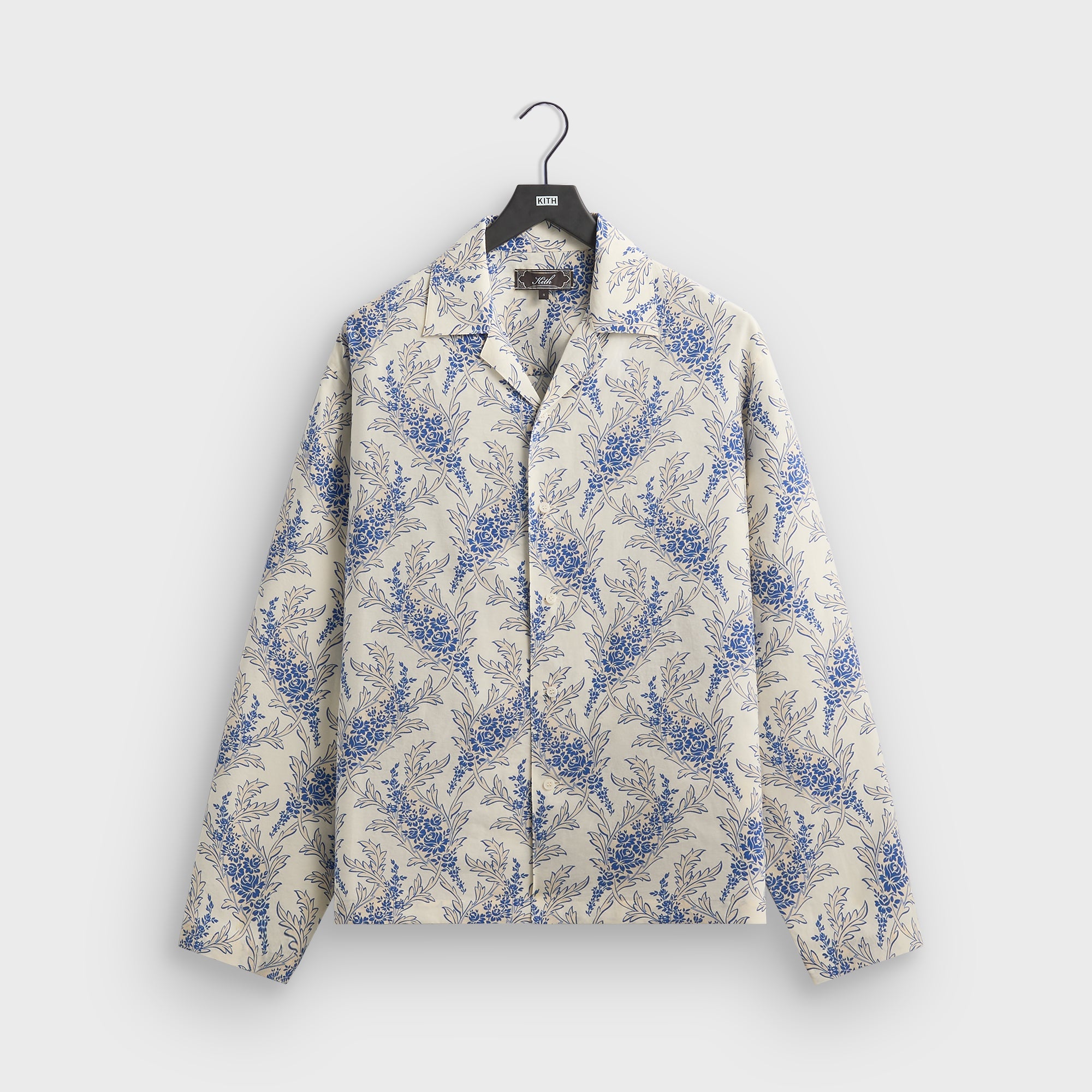 KITH 長袖シャツ Kith Cupro Linen Long Sleeve Adonis Shirt - Cyclone – Kith Japan