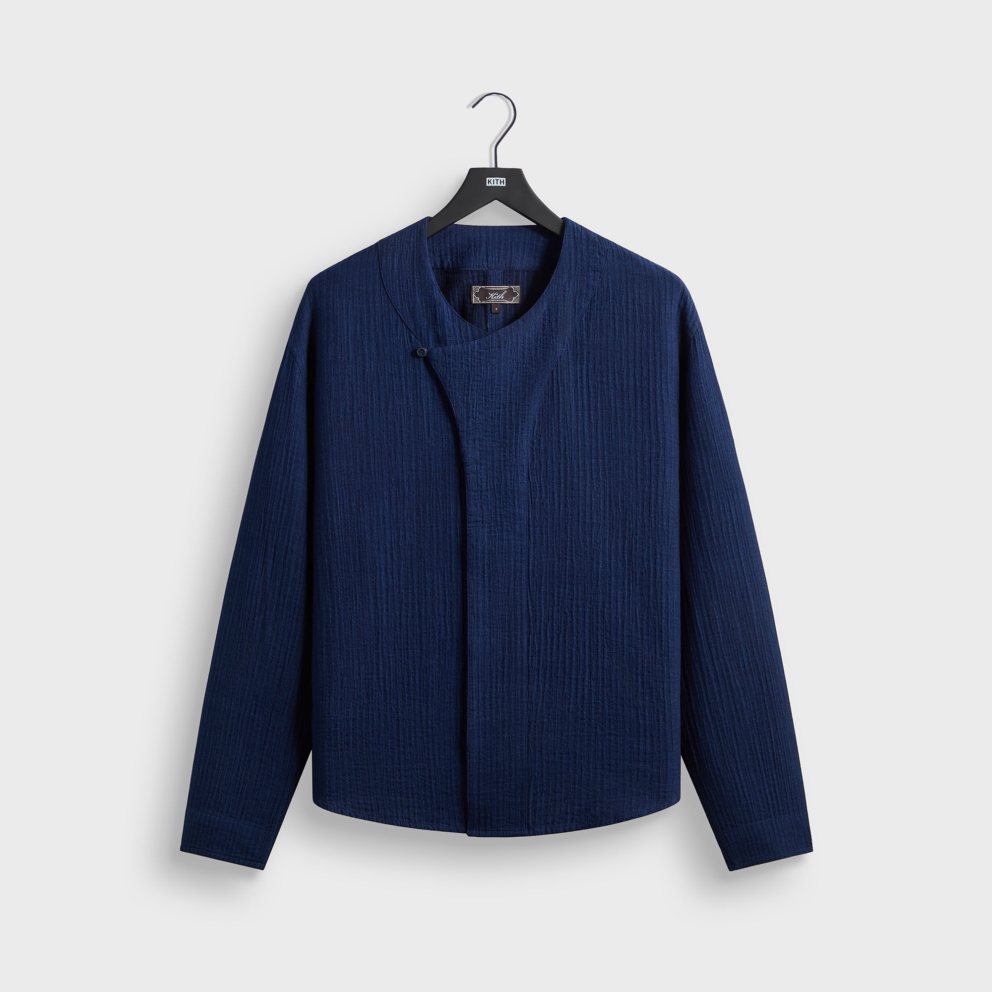 Kith Indigo Seersucker Townsend Shirt - Dark Indigo – Kith Japan