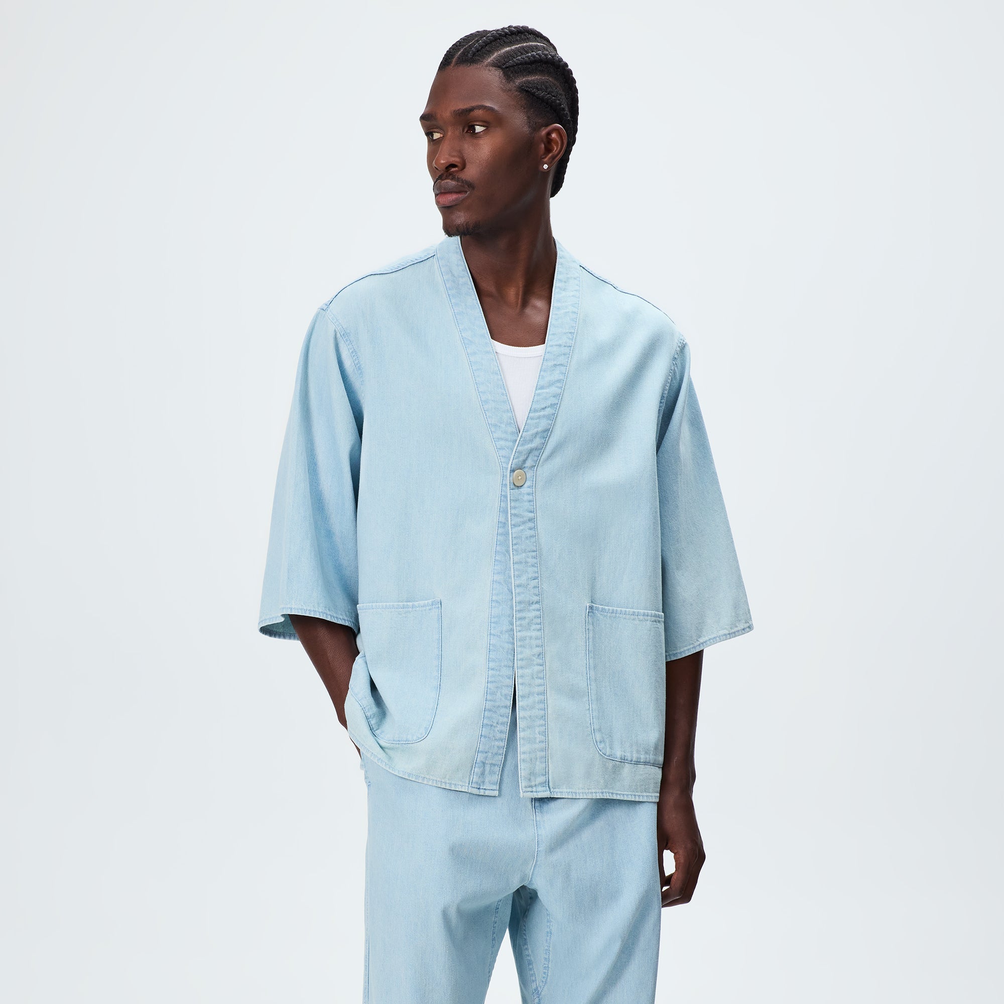 Kith Chambray Nanthan Shirt - Light Indigo - PH – Kith Japan
