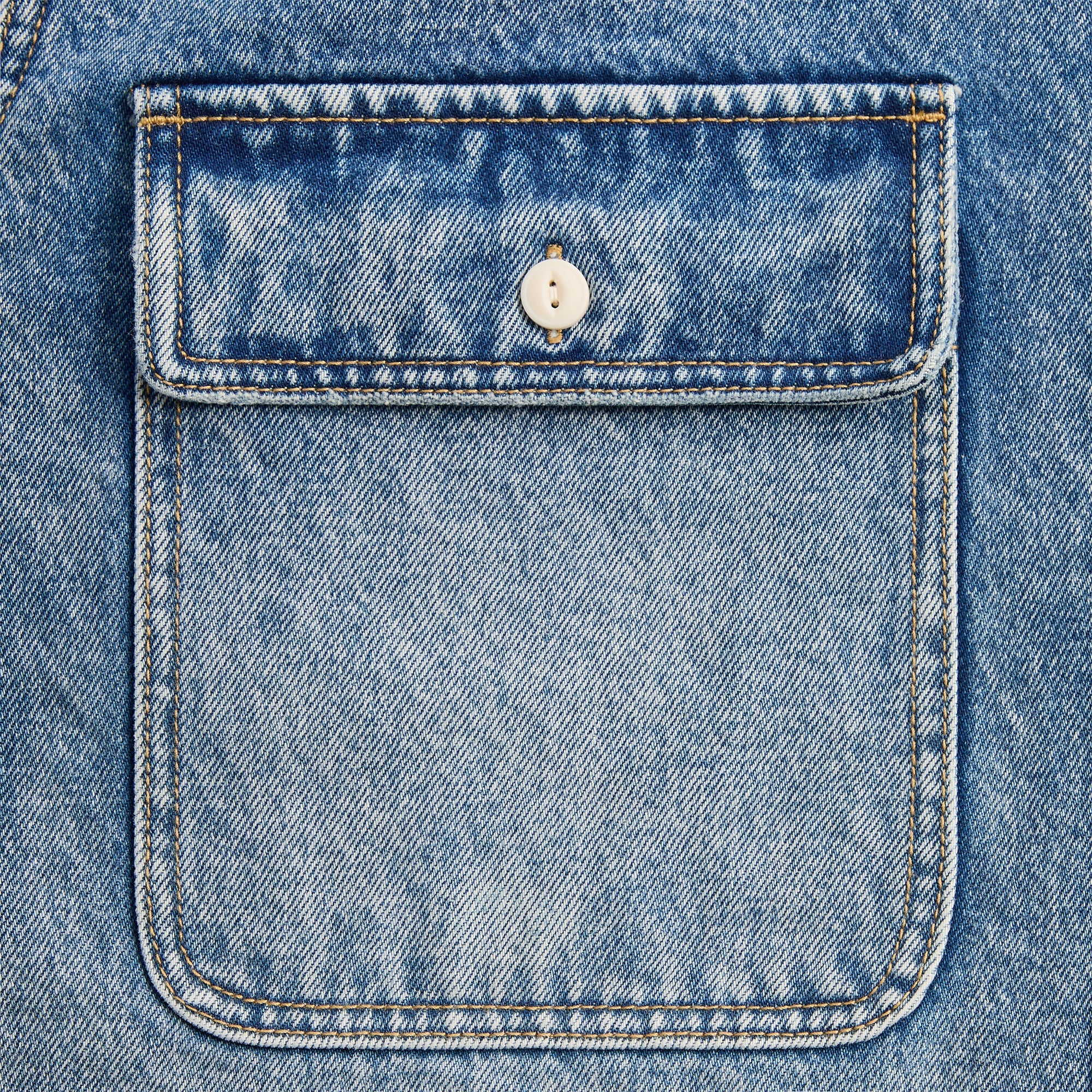 Kith Henson Denim Shirt - Mid Indigo – Kith Japan