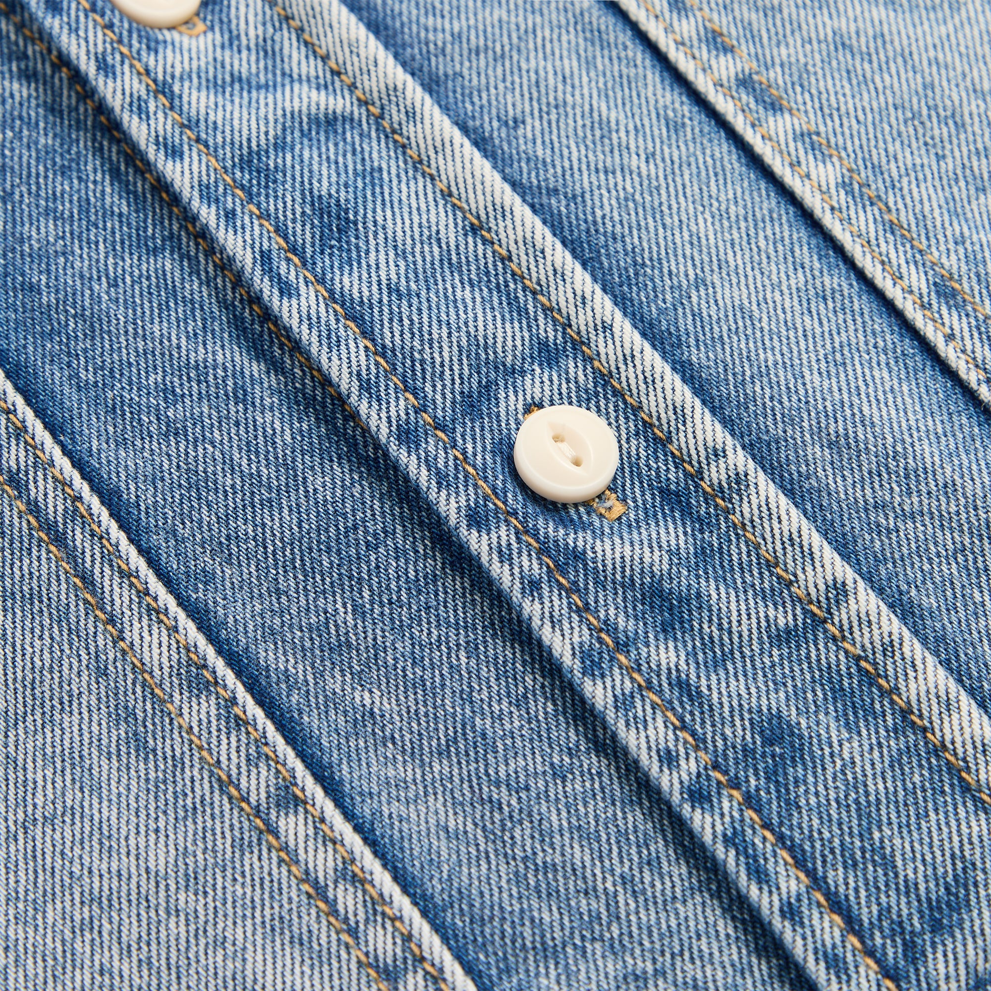 Kith Henson Denim Shirt - Mid Indigo – Kith Japan