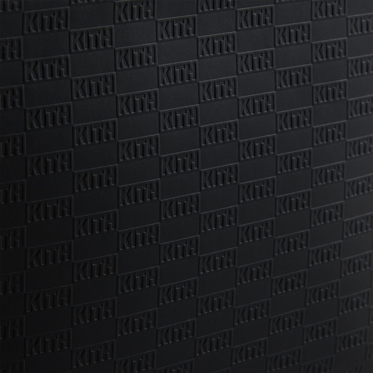 Kith Monogram Leather Zipper Pouch - Black – Kith Japan