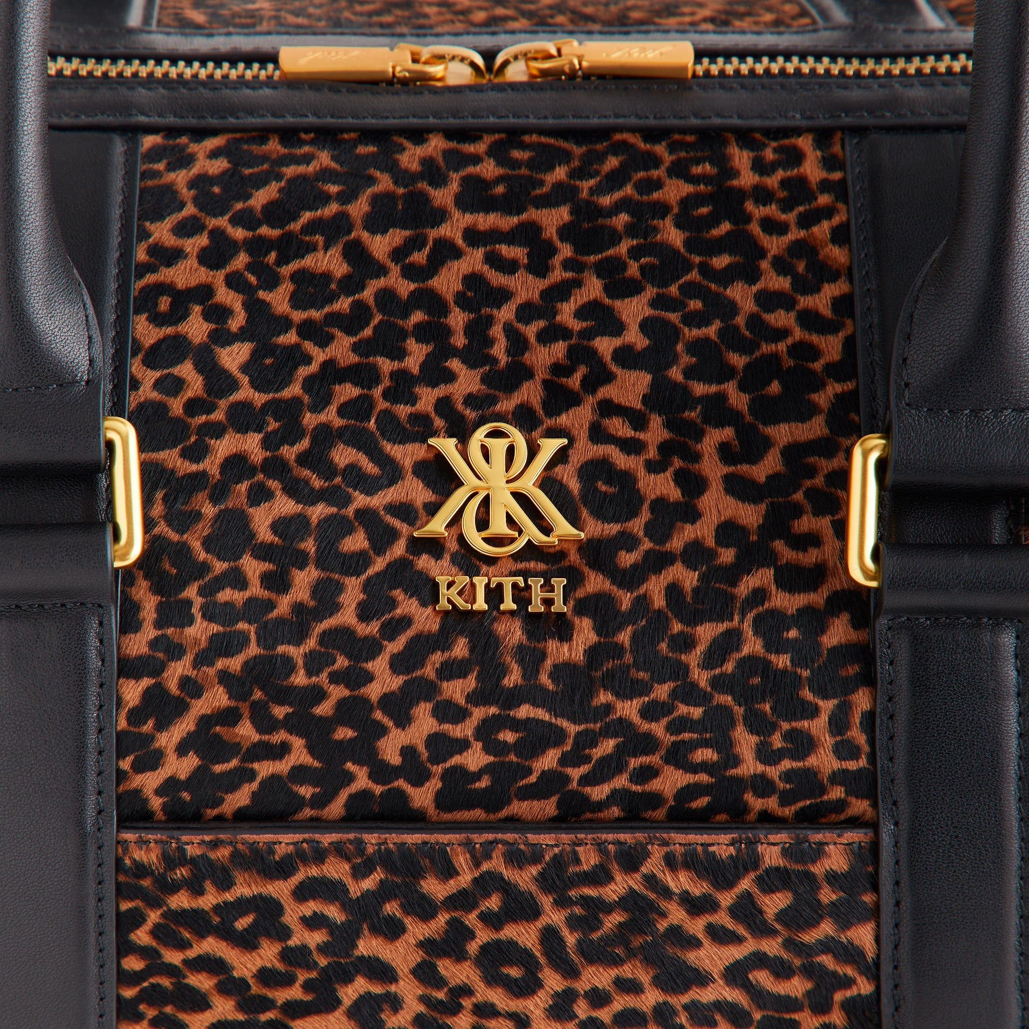 Kith Leopard Printed Ponyhair Traveler K40 Bag - Sanctuary – Kith
