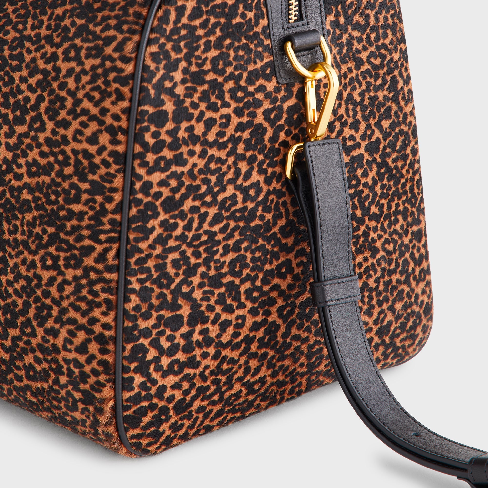 Kith Leopard Printed Ponyhair Traveler K40 Bag - Sanctuary – Kith