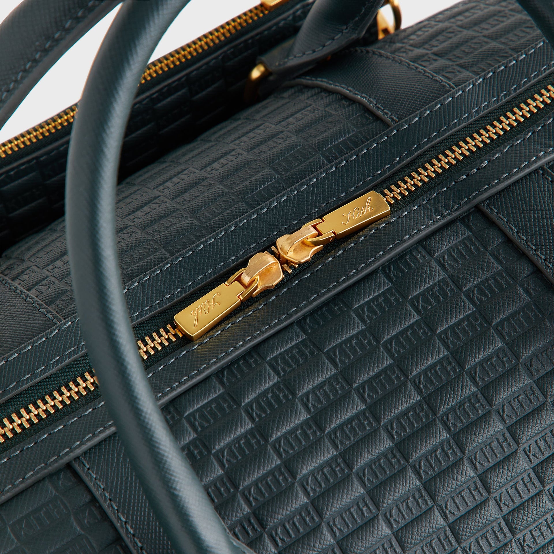 Kith Monogram Leather Explorer Traveler K40 Duffle Bag - Stadium