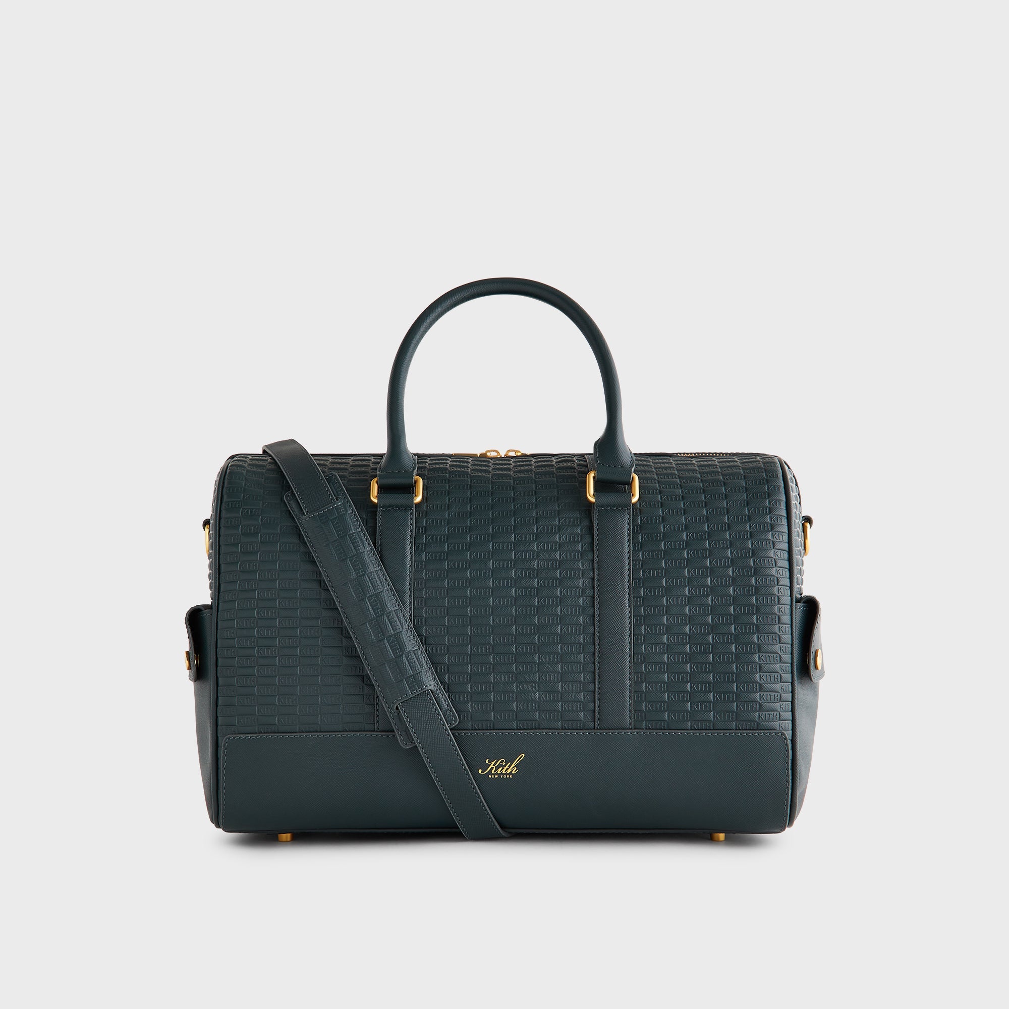 Kith Monogram Leather Explorer Traveler K40 Duffle Bag - Stadium