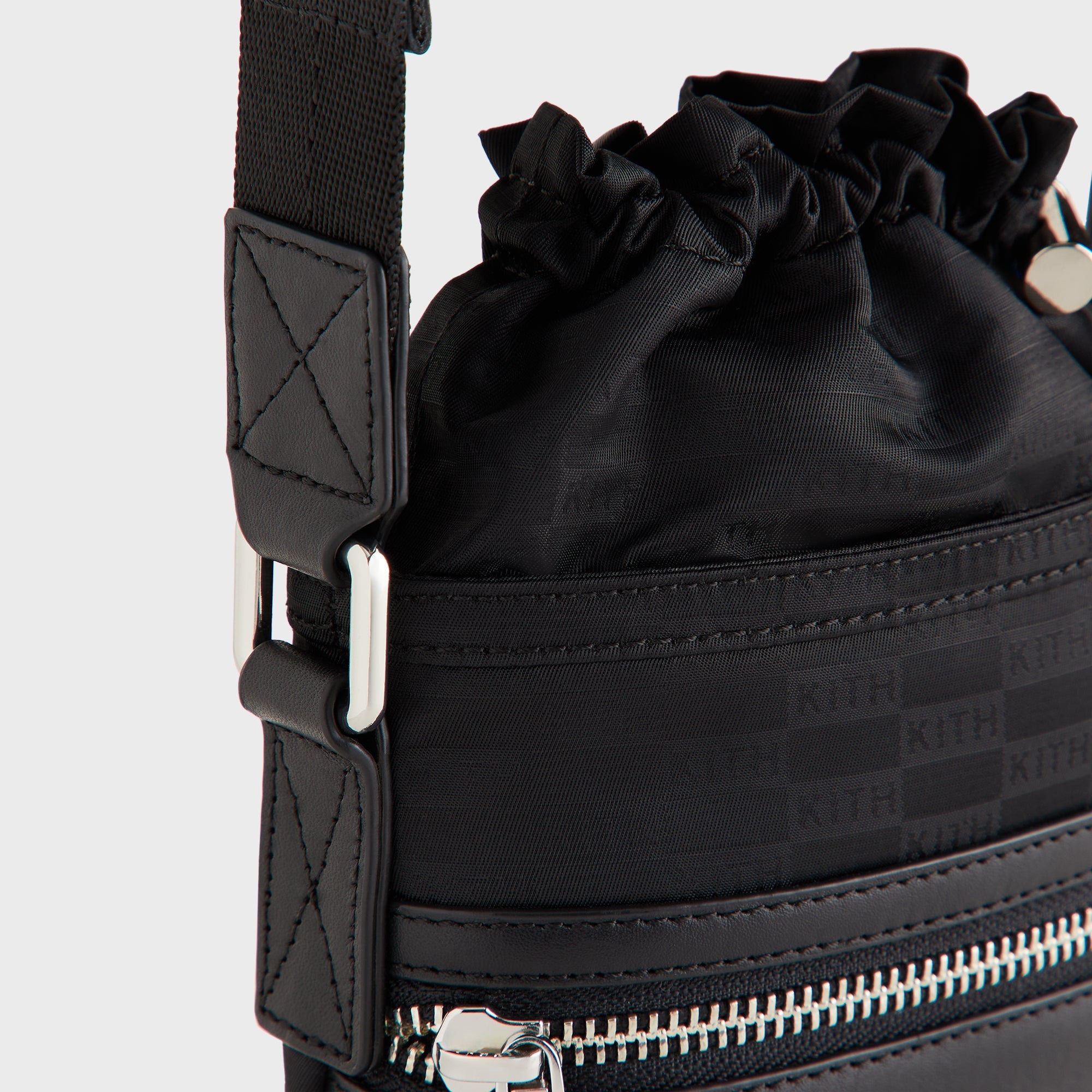 Kith Monogram Nylon Jacquard Drawcord Crossbody - Black – Kith Japan
