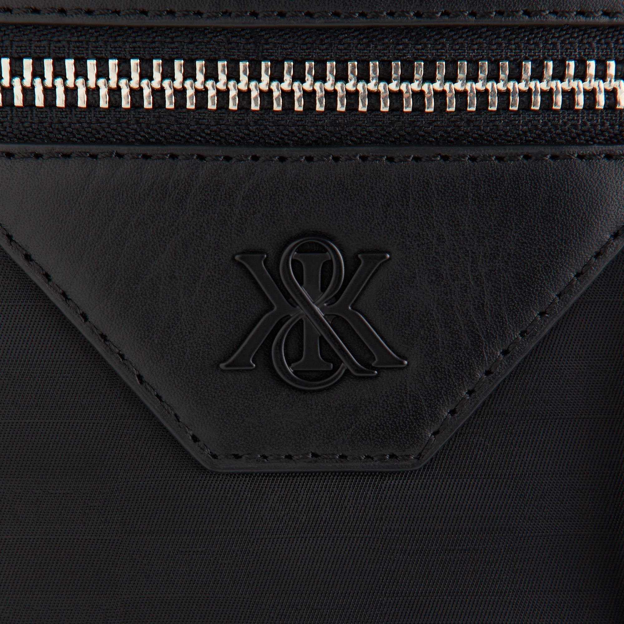 Kith Monogram Nylon Jacquard Drawcord Crossbody - Black - PH