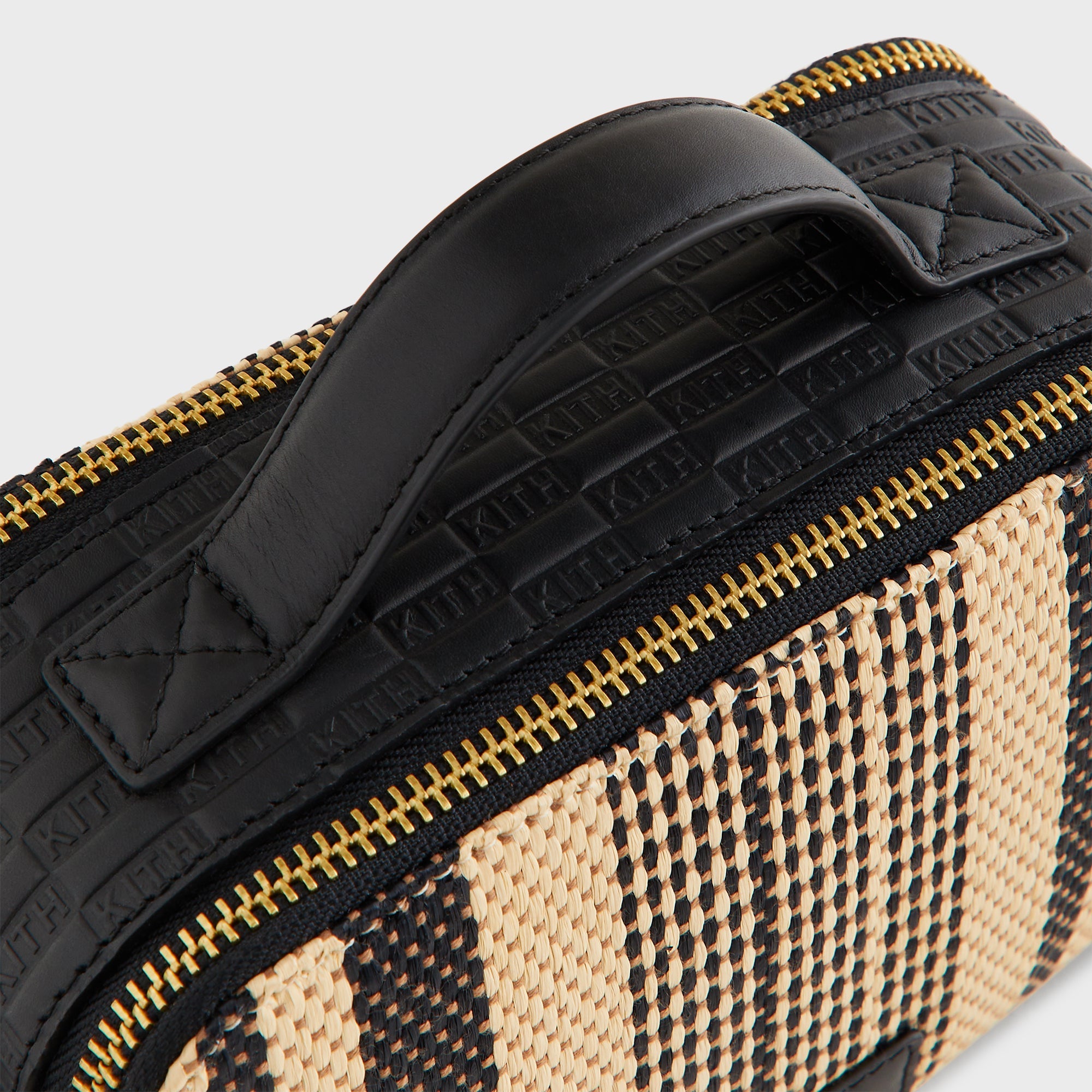 Kith Striped Raffia Double Zip Crossbody - Radiant – Kith Japan