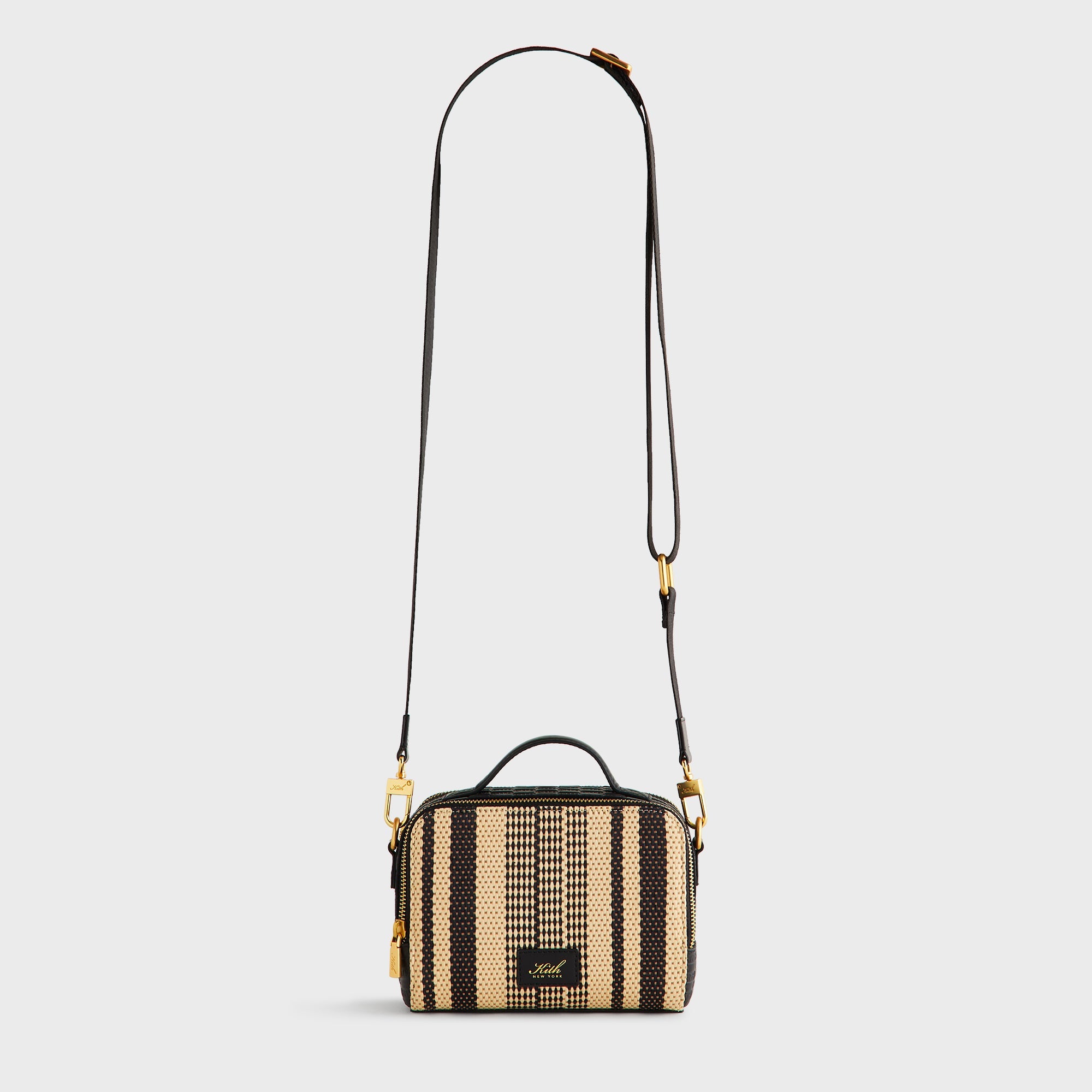 Kith Striped Raffia Double Zip Crossbody - Radiant – Kith Japan