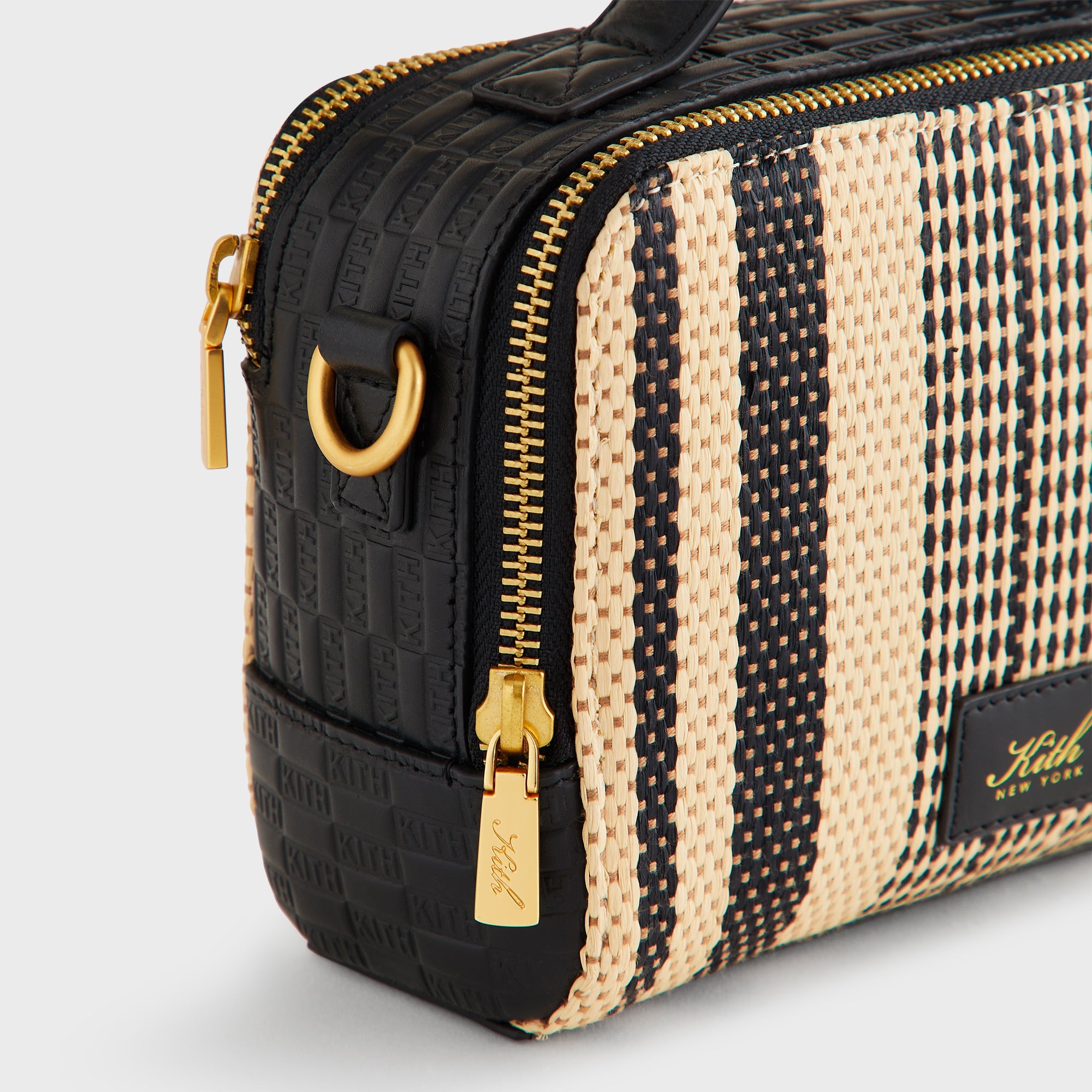 Kith Striped Raffia Double Zip Crossbody - Radiant – Kith Japan